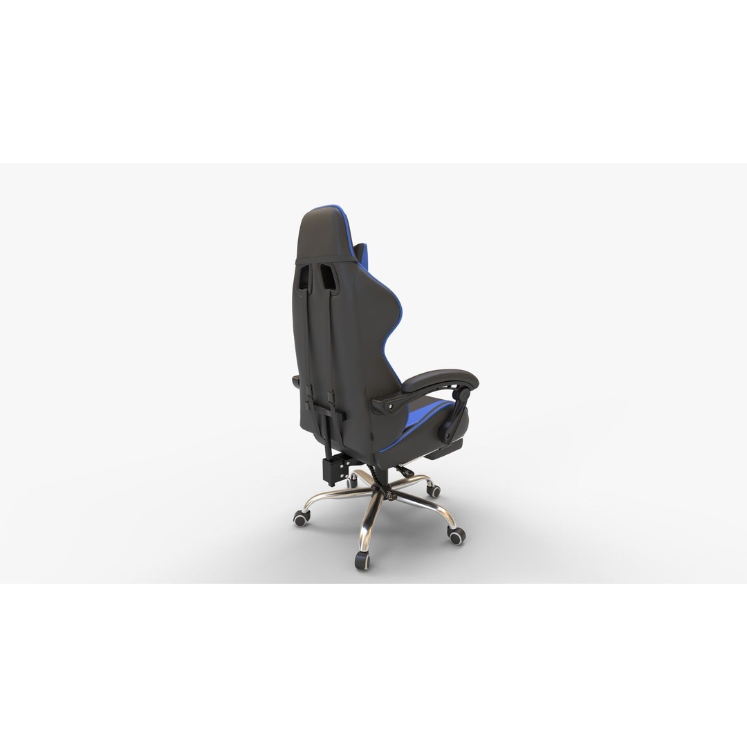 GTPLAYER Gaming Chair 3D Model – High-Quality PBR Interior Asset, FBX, OBJ - View 4