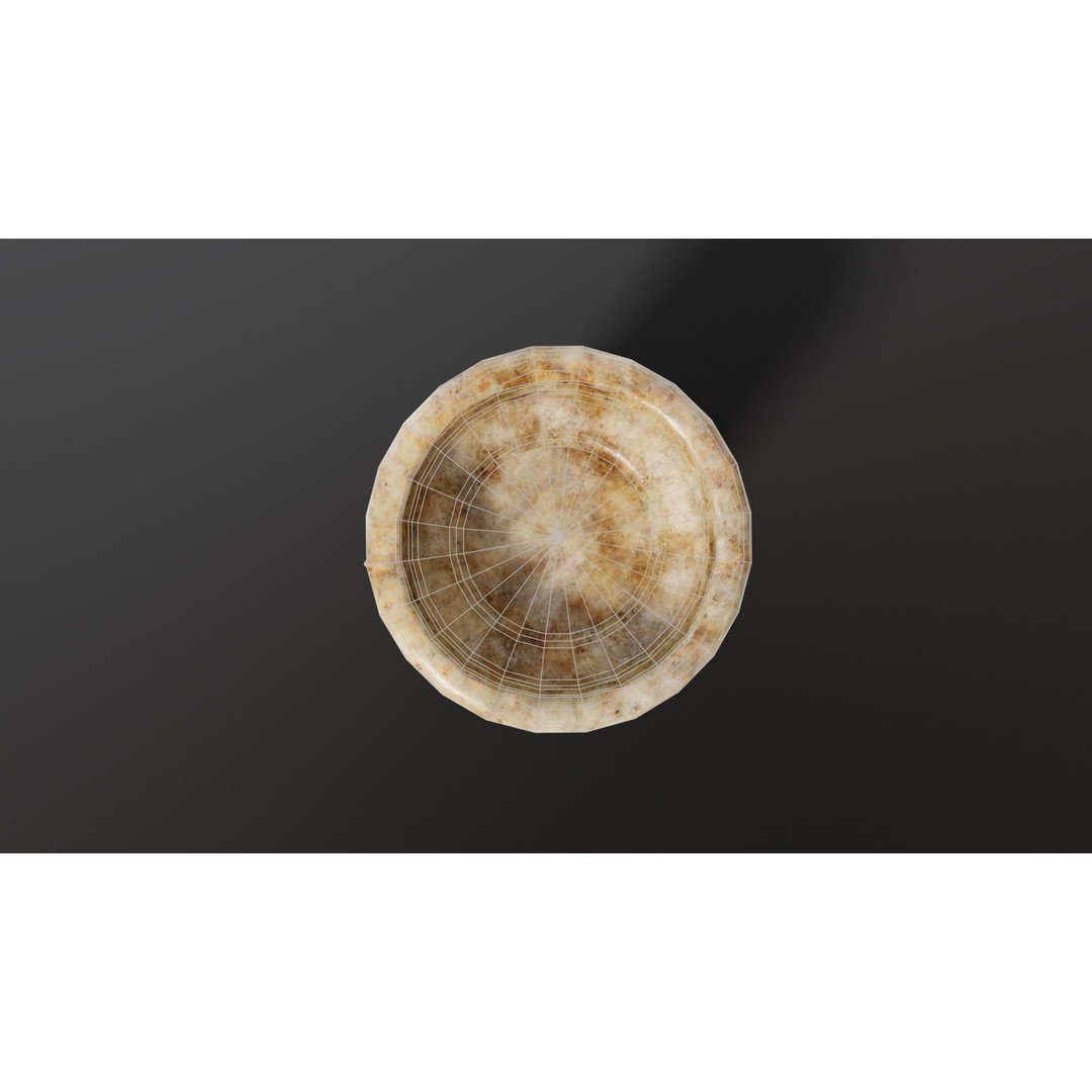 Marble Podium Pillar 3D Model – Low Poly Architectural Asset, FBX, OBJ
