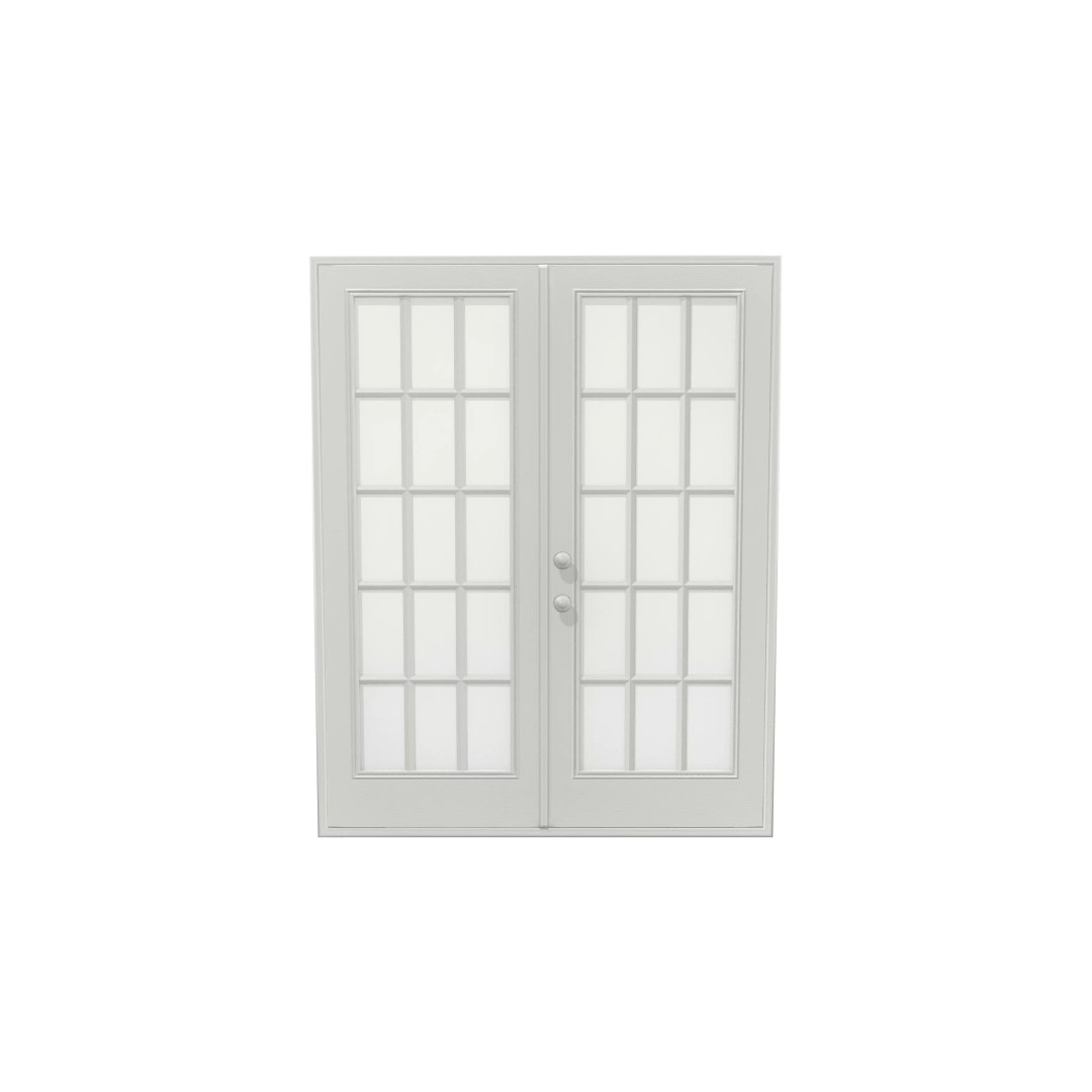 Double Door 3D Model – Low Poly Game Asset, FBX, PBR Textures - View 2