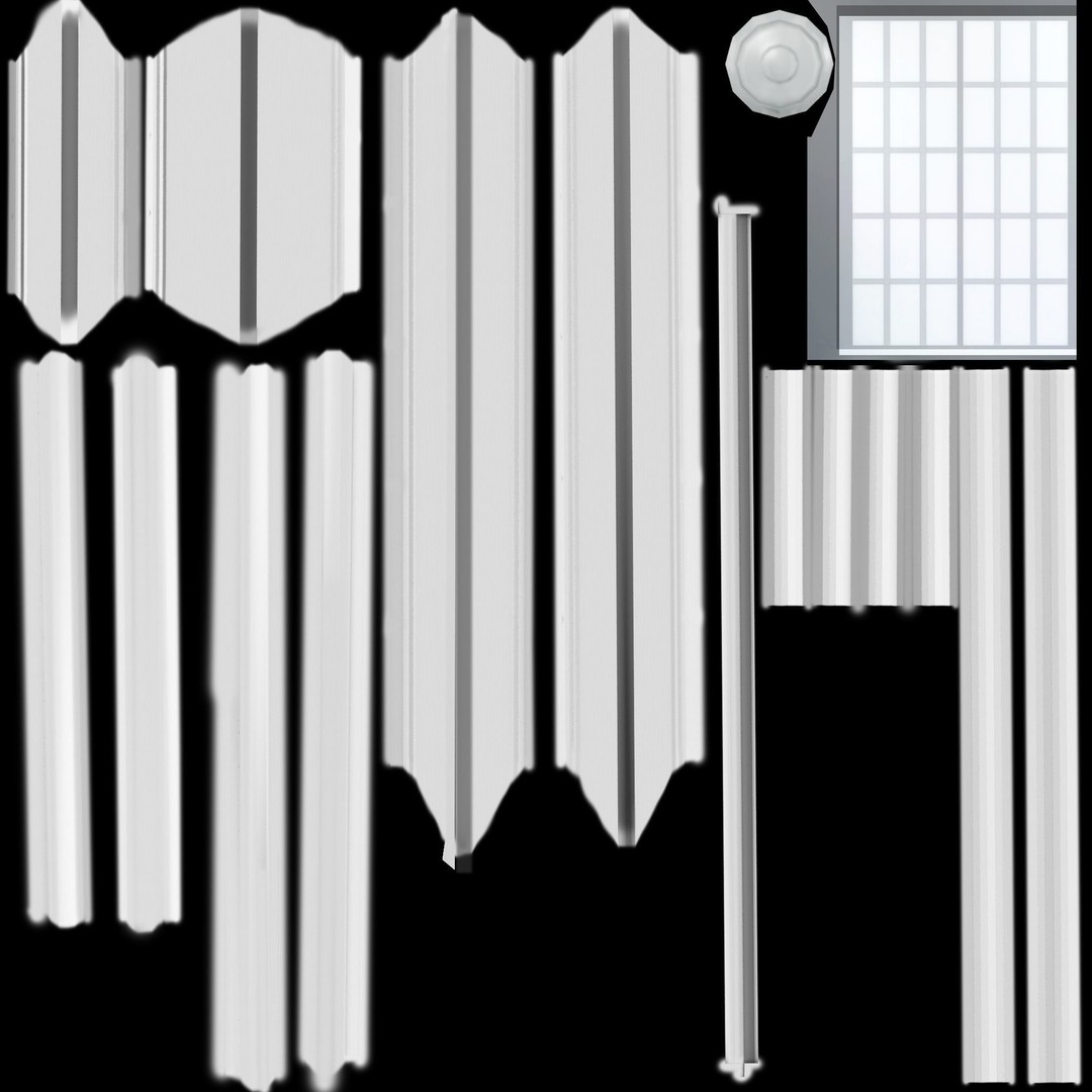 Double Door 3D Model – Low Poly Game Asset, FBX, PBR Textures - View 8