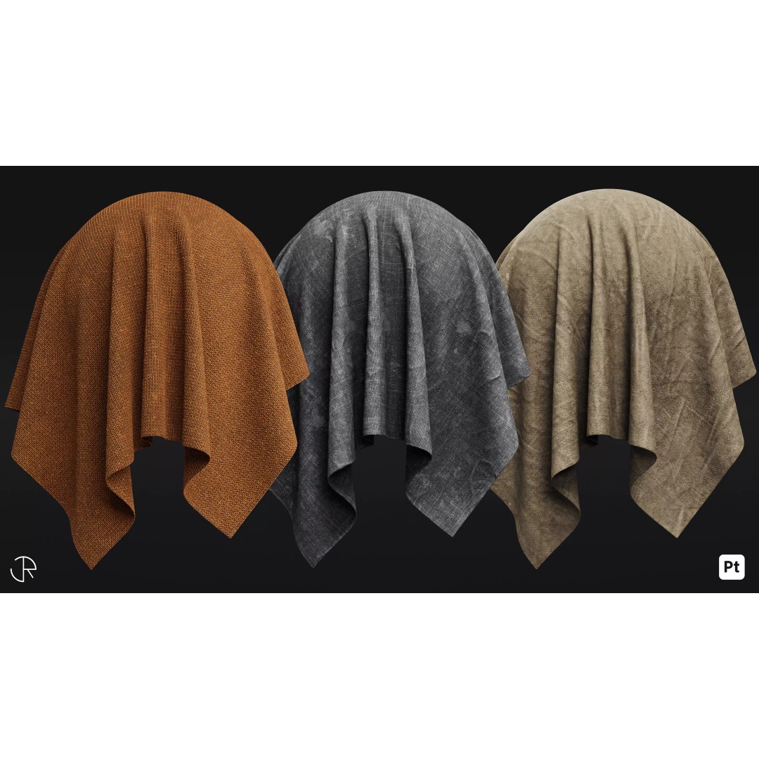Every Day Fabric 3D Model – Smart Materials Pack for Substance Painter