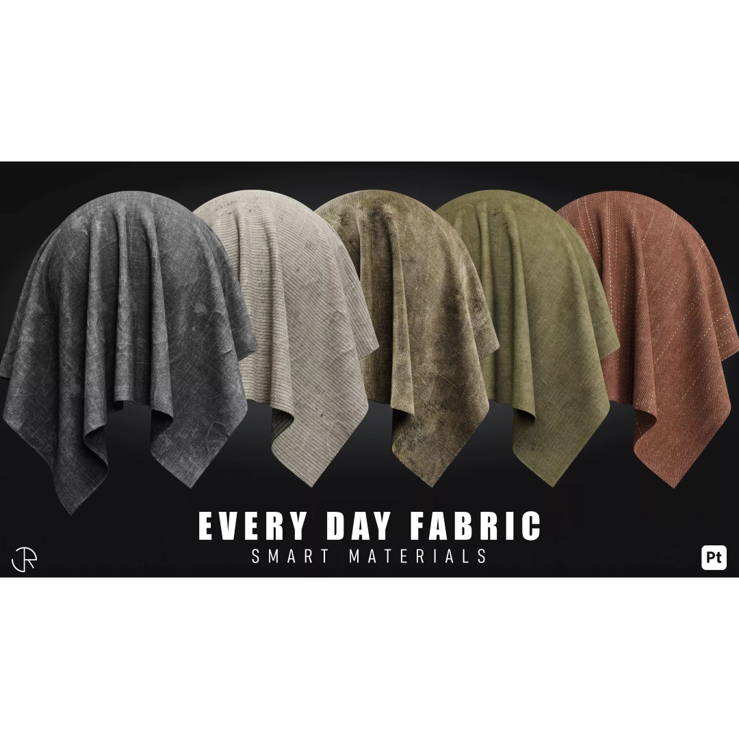 Every Day Fabric 3D Model – Smart Materials Pack for Substance Painter - View 2