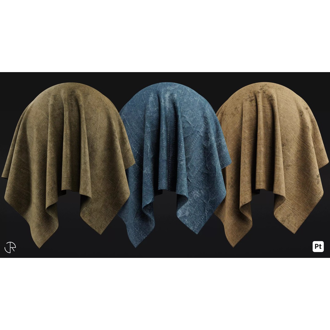 Every Day Fabric 3D Model – Smart Materials Pack for Substance Painter - View 4