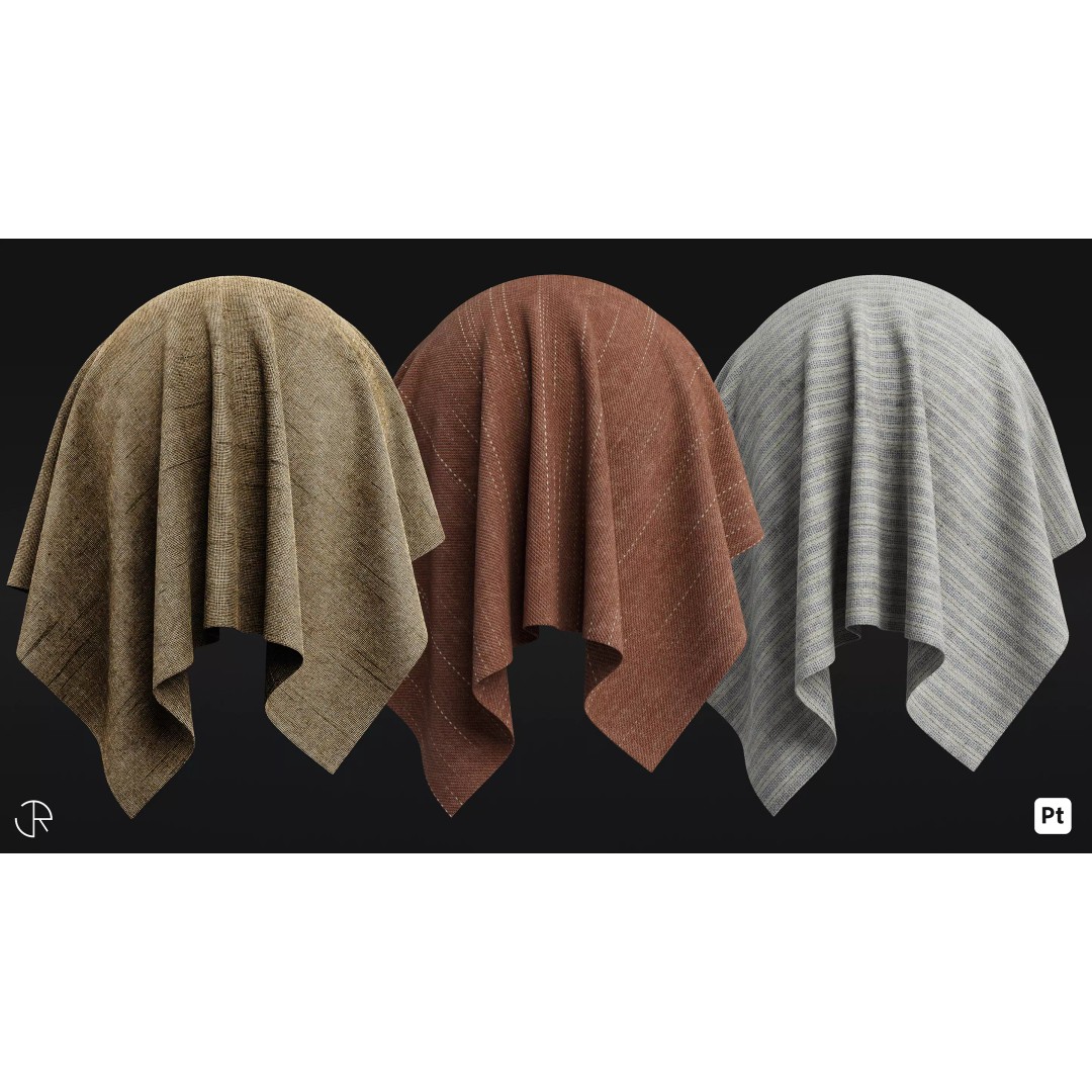 Every Day Fabric 3D Model – Smart Materials Pack for Substance Painter - View 6