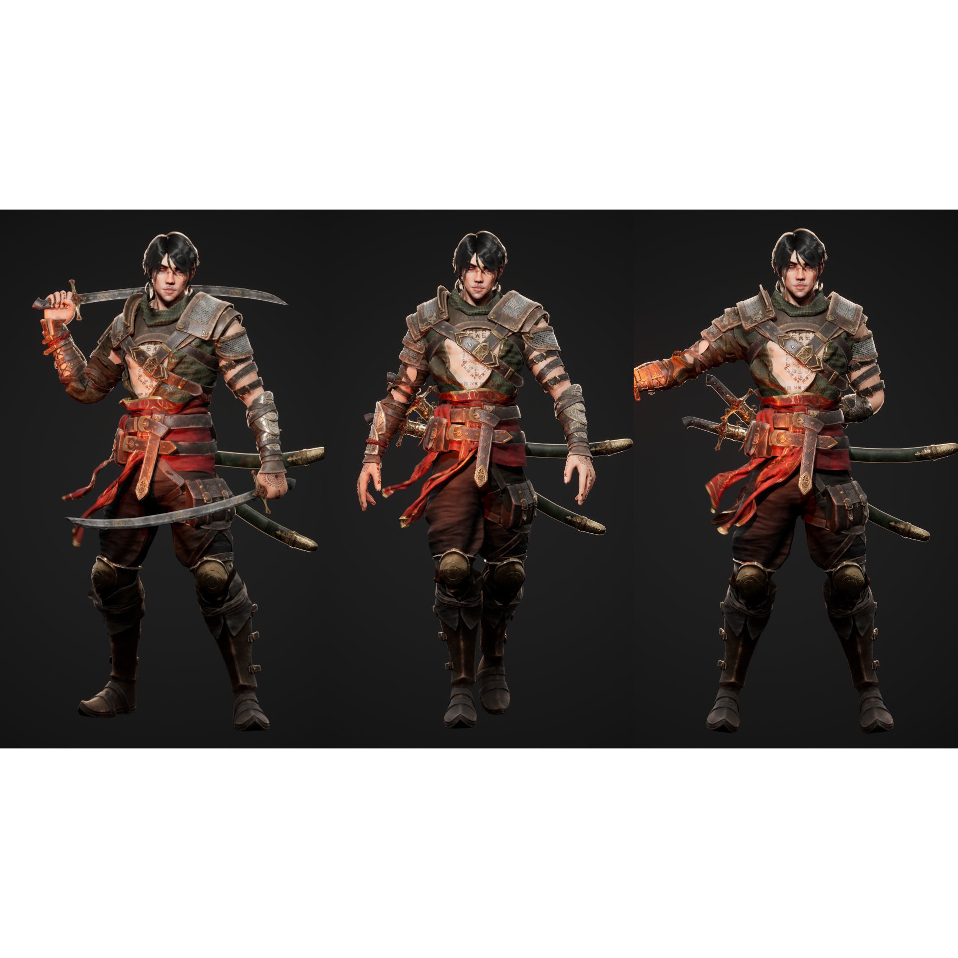 Eastern Assassin - Low-Poly Game-Ready 3D Model - View 3