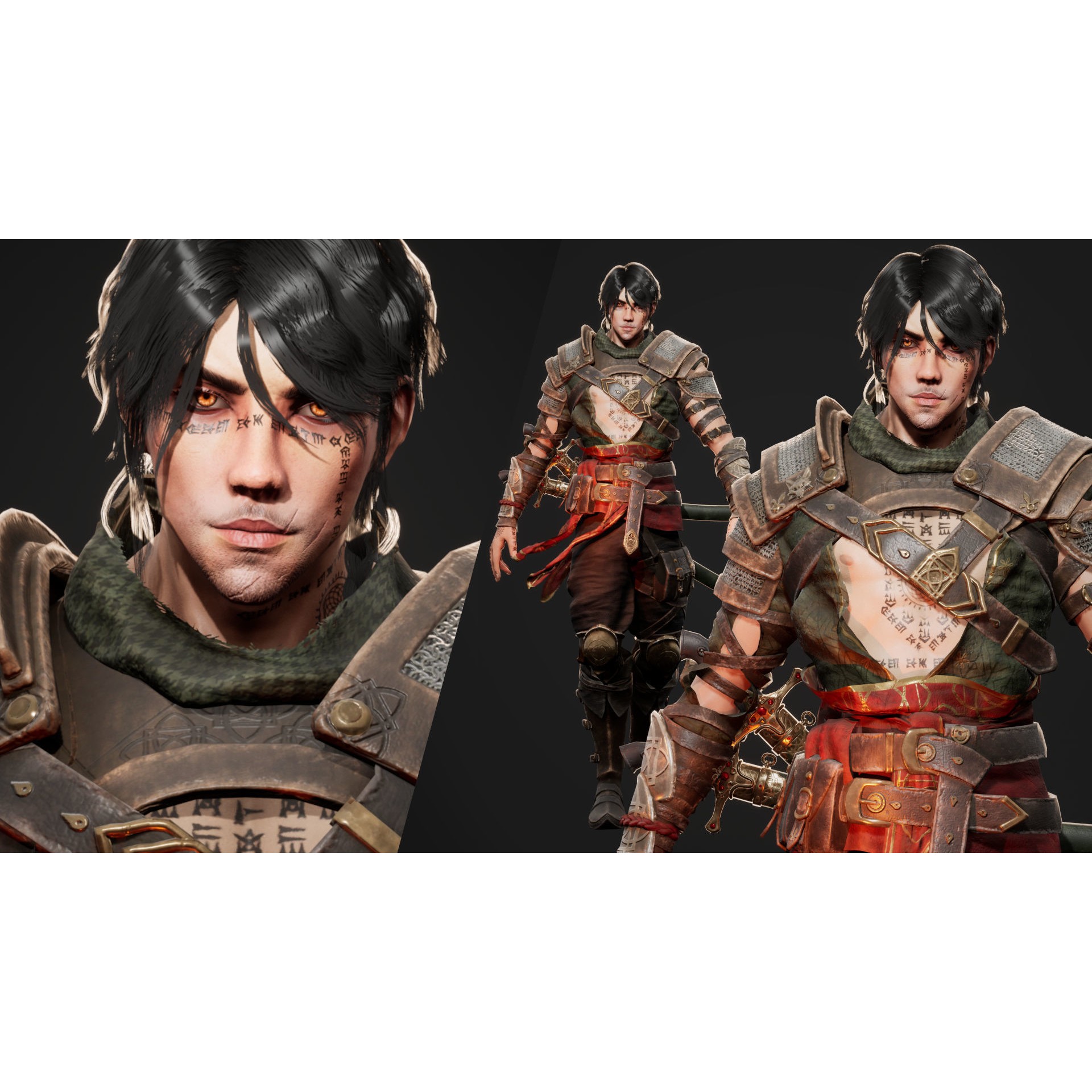 Eastern Assassin - Low-Poly Game-Ready 3D Model - View 4