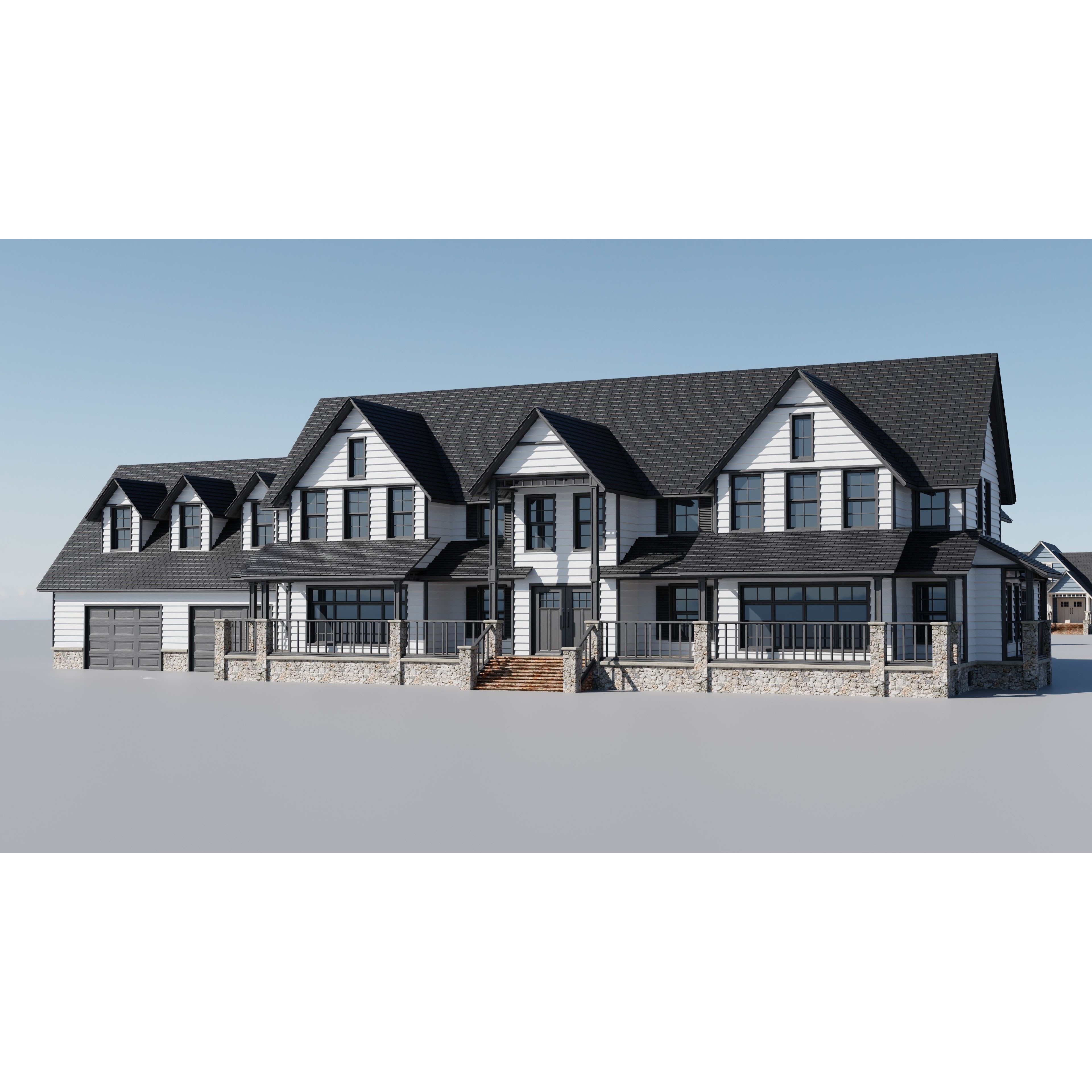 20 House Pack - Low-Poly Game-Ready 3D Model - View 10