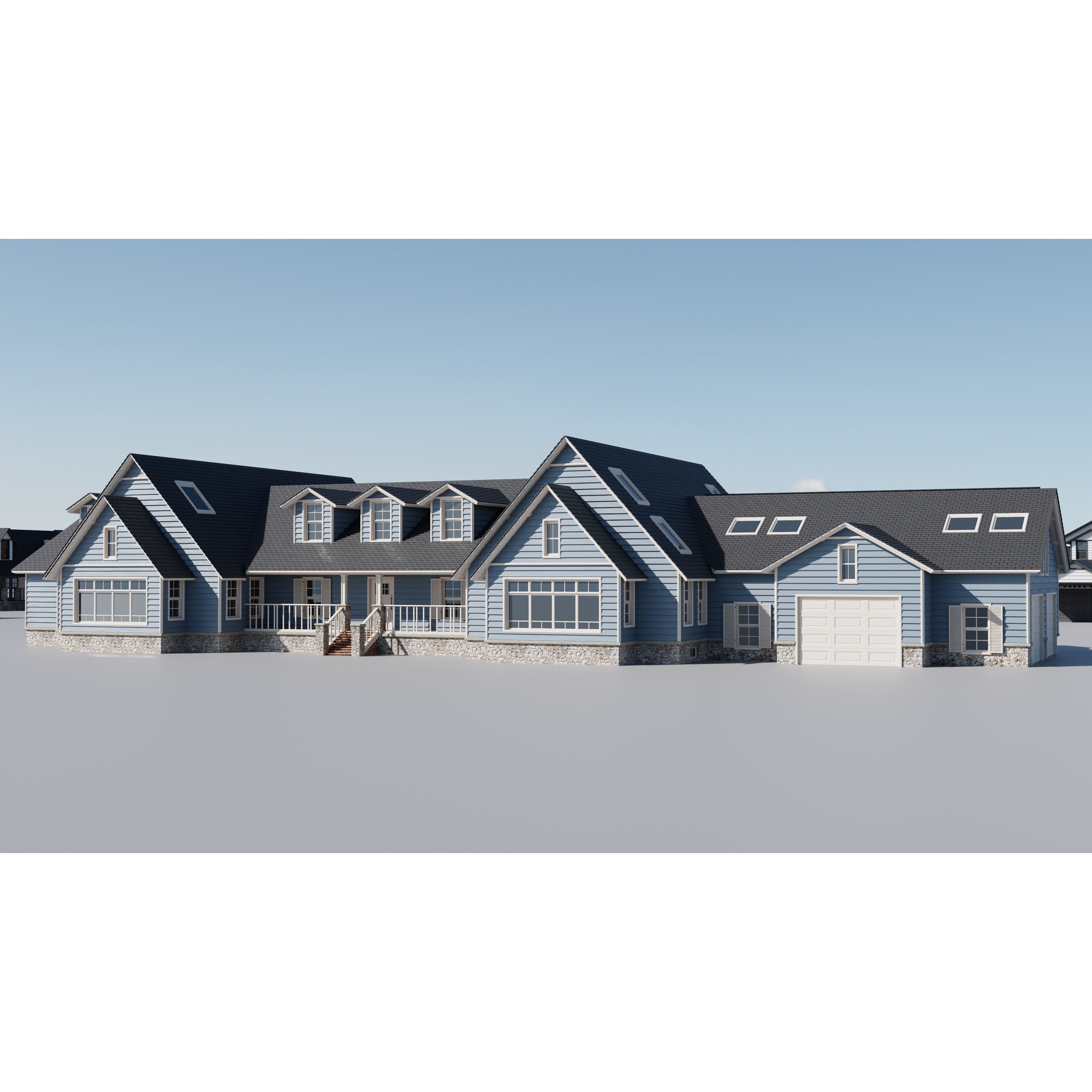 20 House Pack - Low-Poly Game-Ready 3D Model - View 13