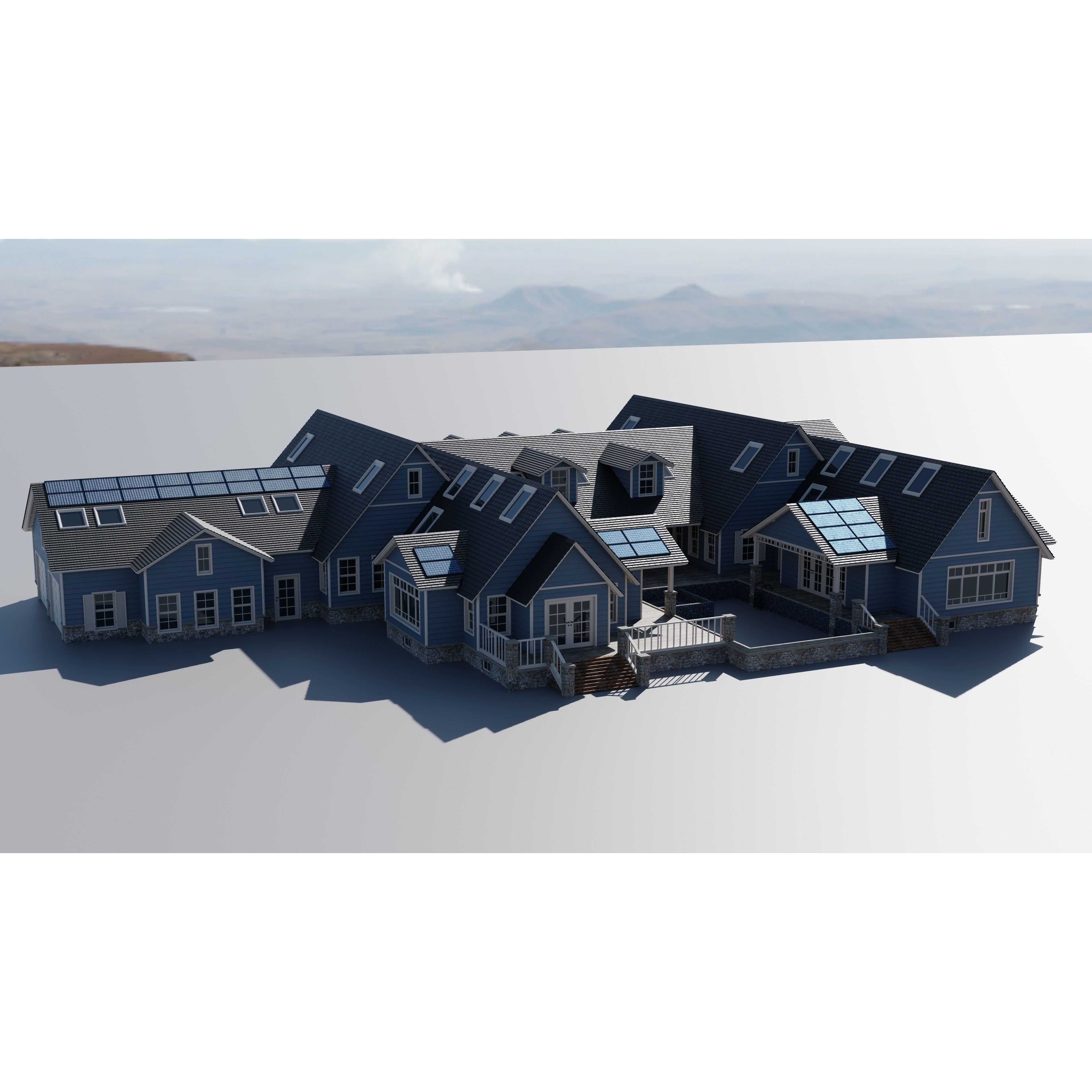 20 House Pack - Low-Poly Game-Ready 3D Model - View 14