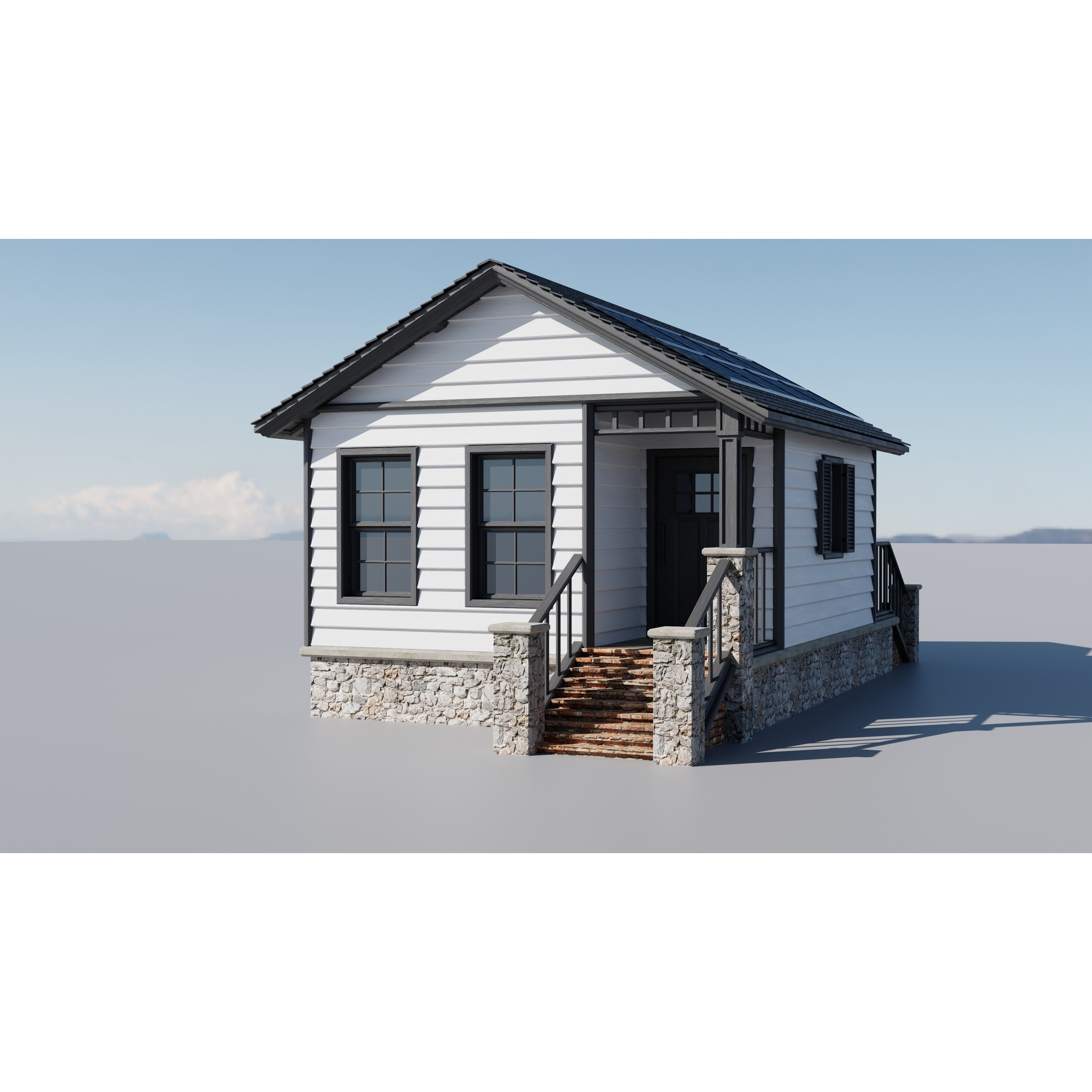 20 House Pack - Low-Poly Game-Ready 3D Model - View 16