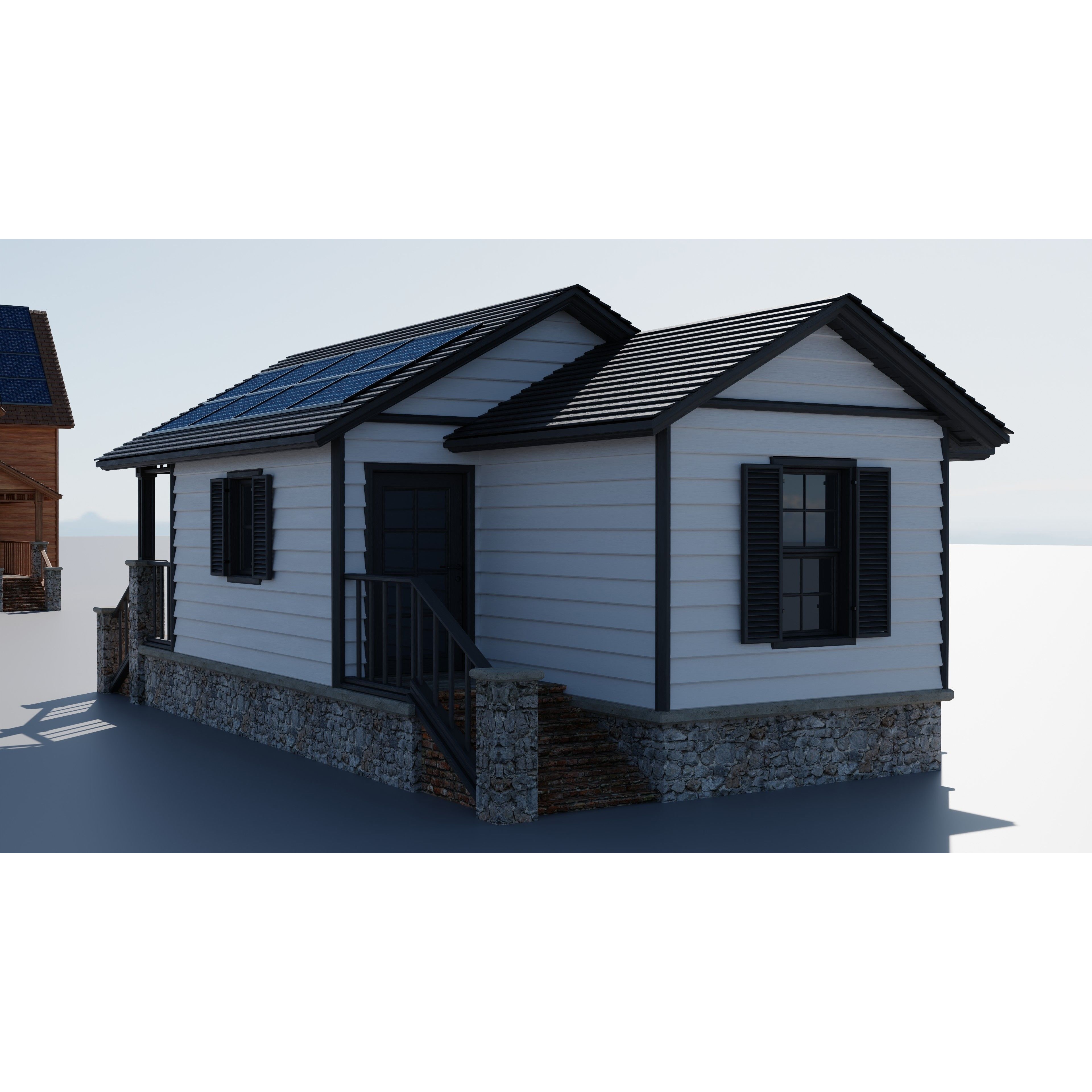 20 House Pack - Low-Poly Game-Ready 3D Model - View 17