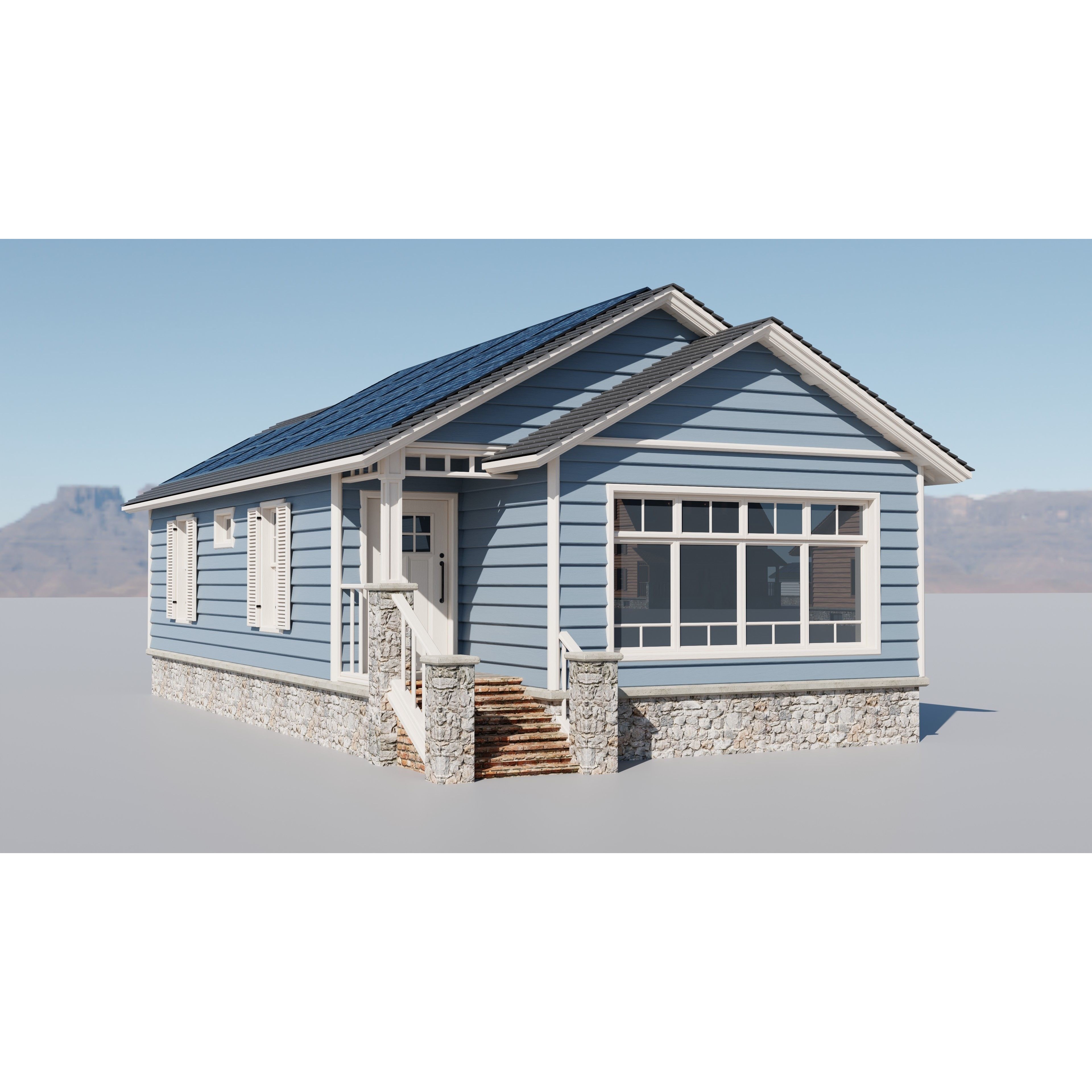 20 House Pack - Low-Poly Game-Ready 3D Model - View 18