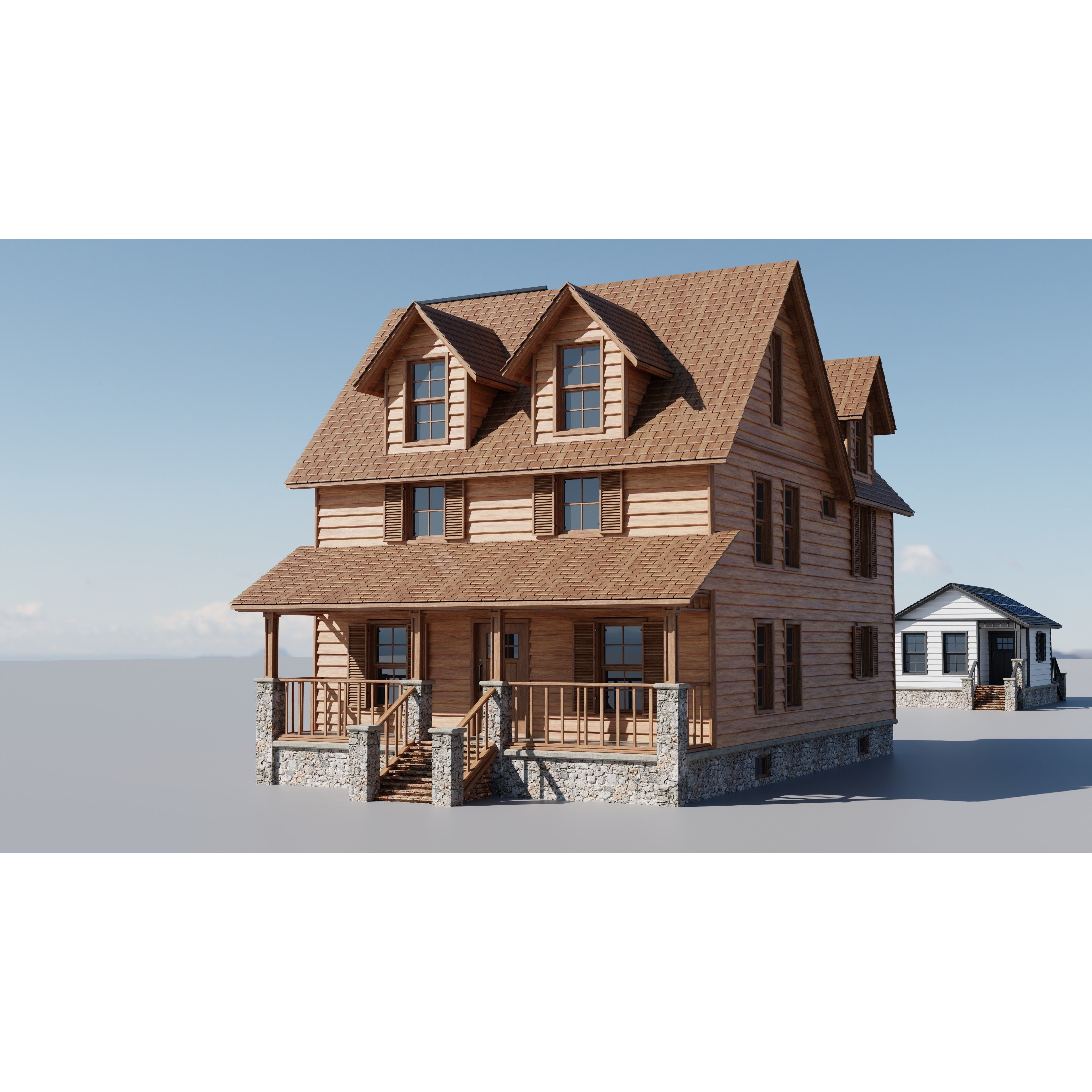 20 House Pack - Low-Poly Game-Ready 3D Model - View 26