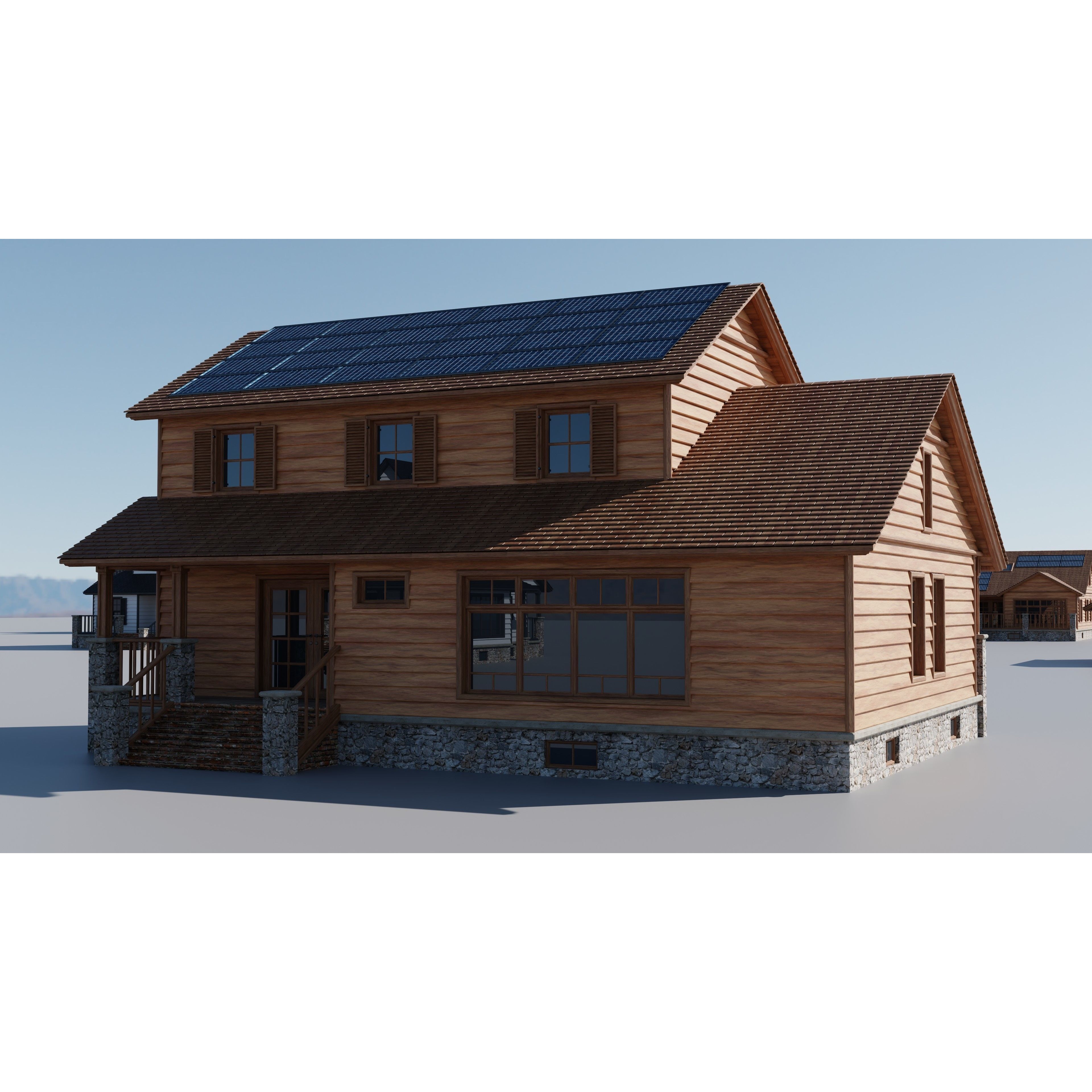 20 House Pack - Low-Poly Game-Ready 3D Model - View 31