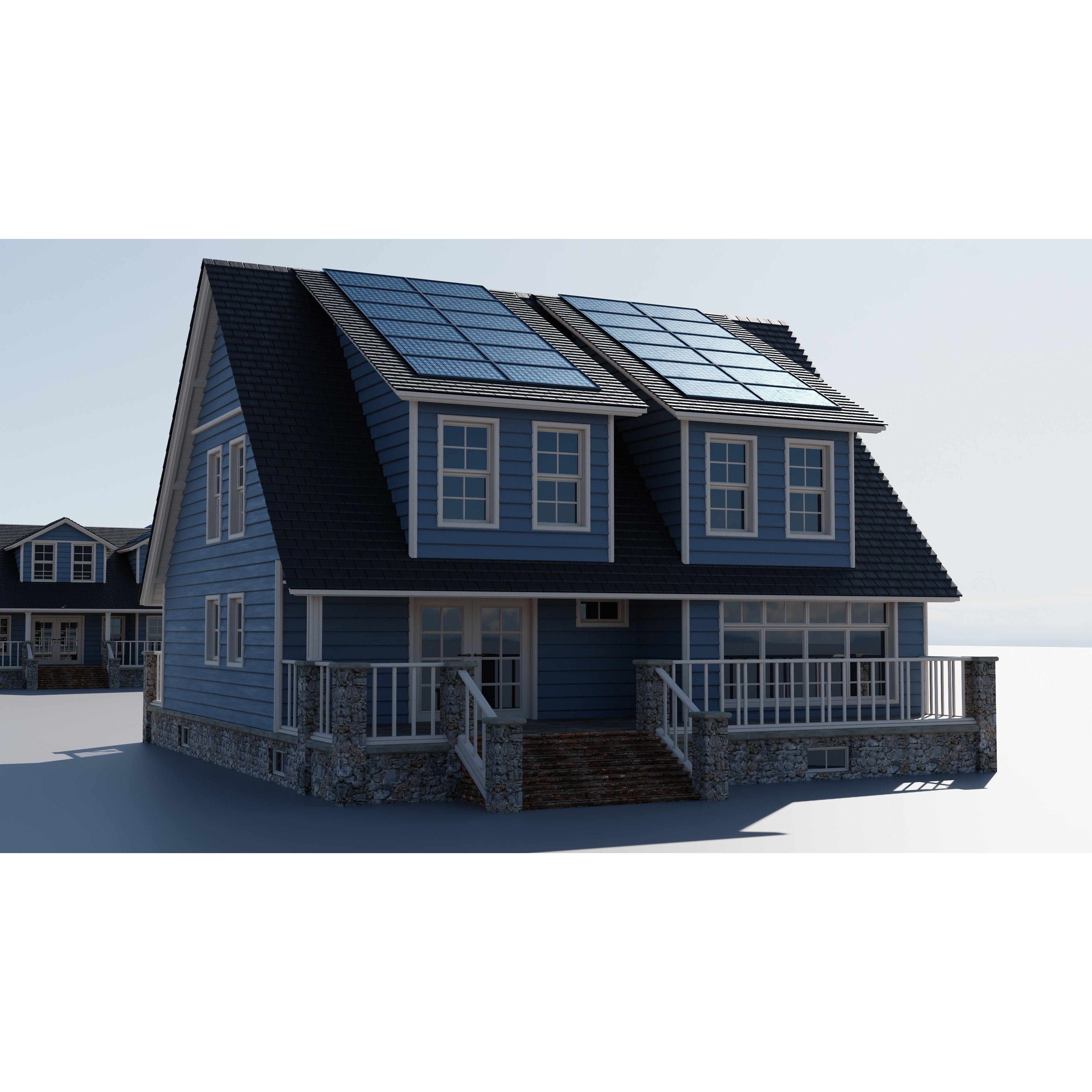 20 House Pack - Low-Poly Game-Ready 3D Model - View 35