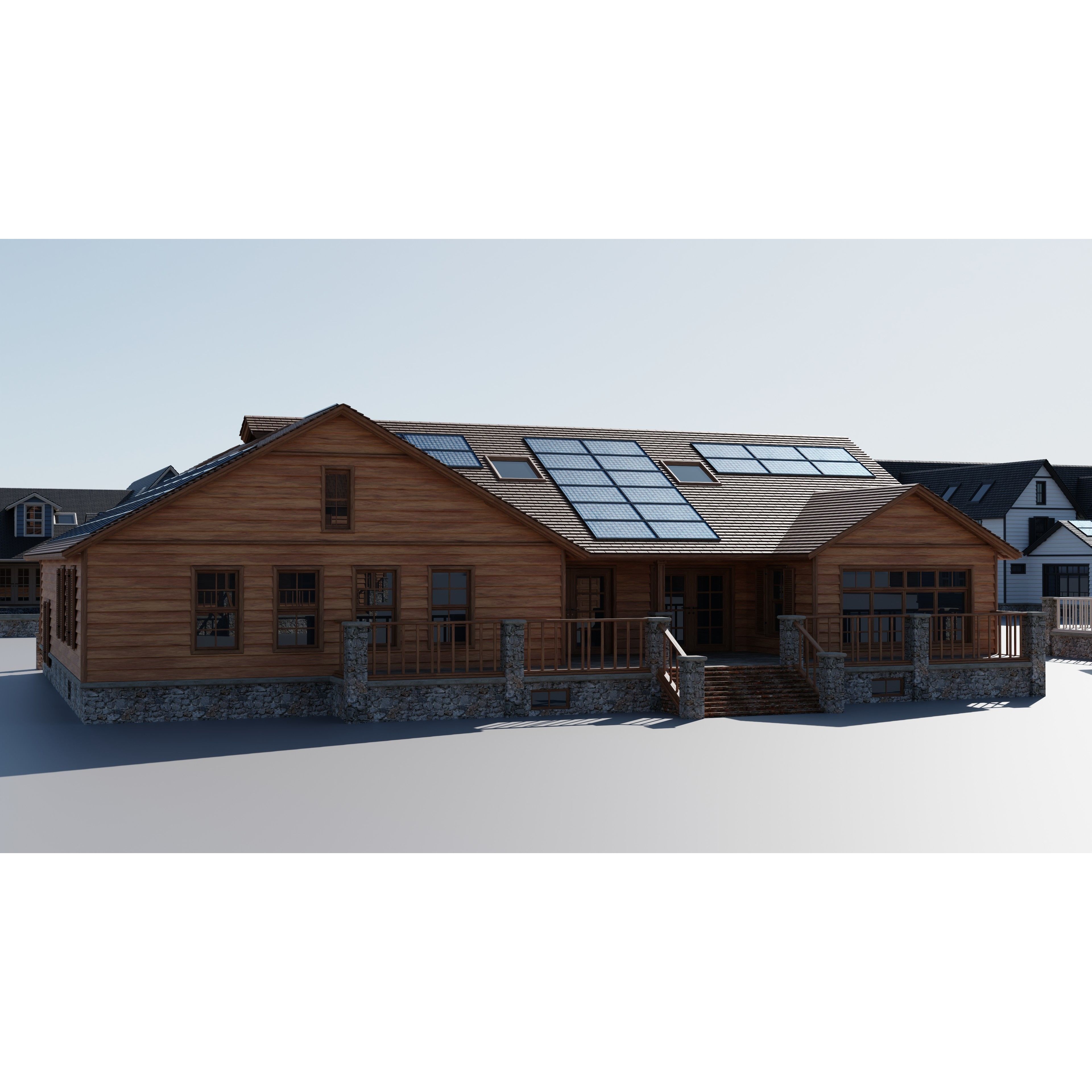 20 House Pack - Low-Poly Game-Ready 3D Model - View 43