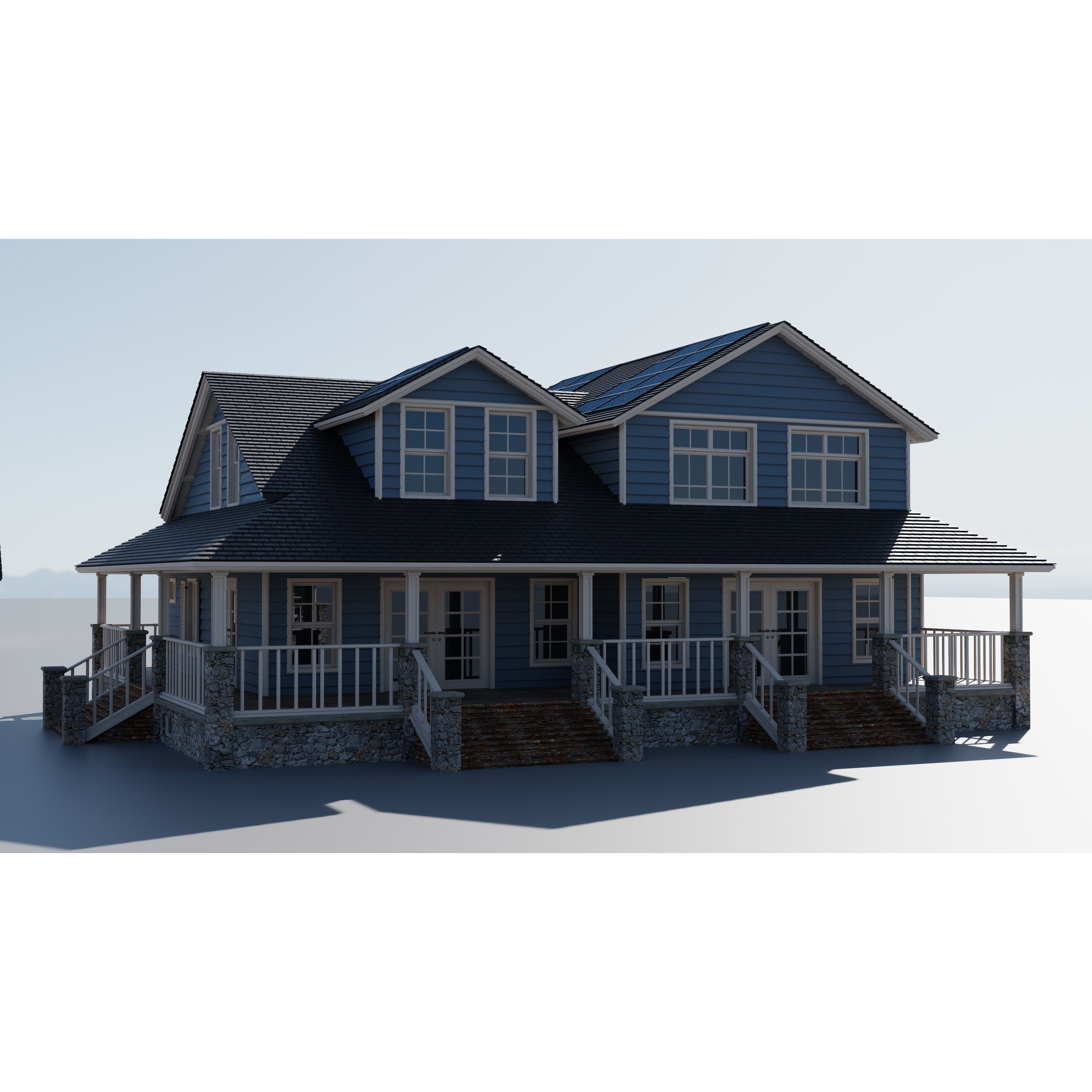 20 House Pack - Low-Poly Game-Ready 3D Model - View 9