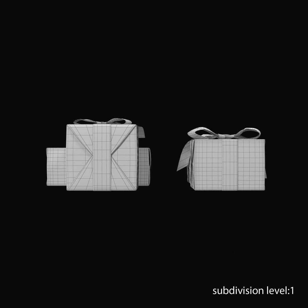 Gift Boxes 3D Model – Low Poly PBR Asset for Christmas & Birthdays - View 25
