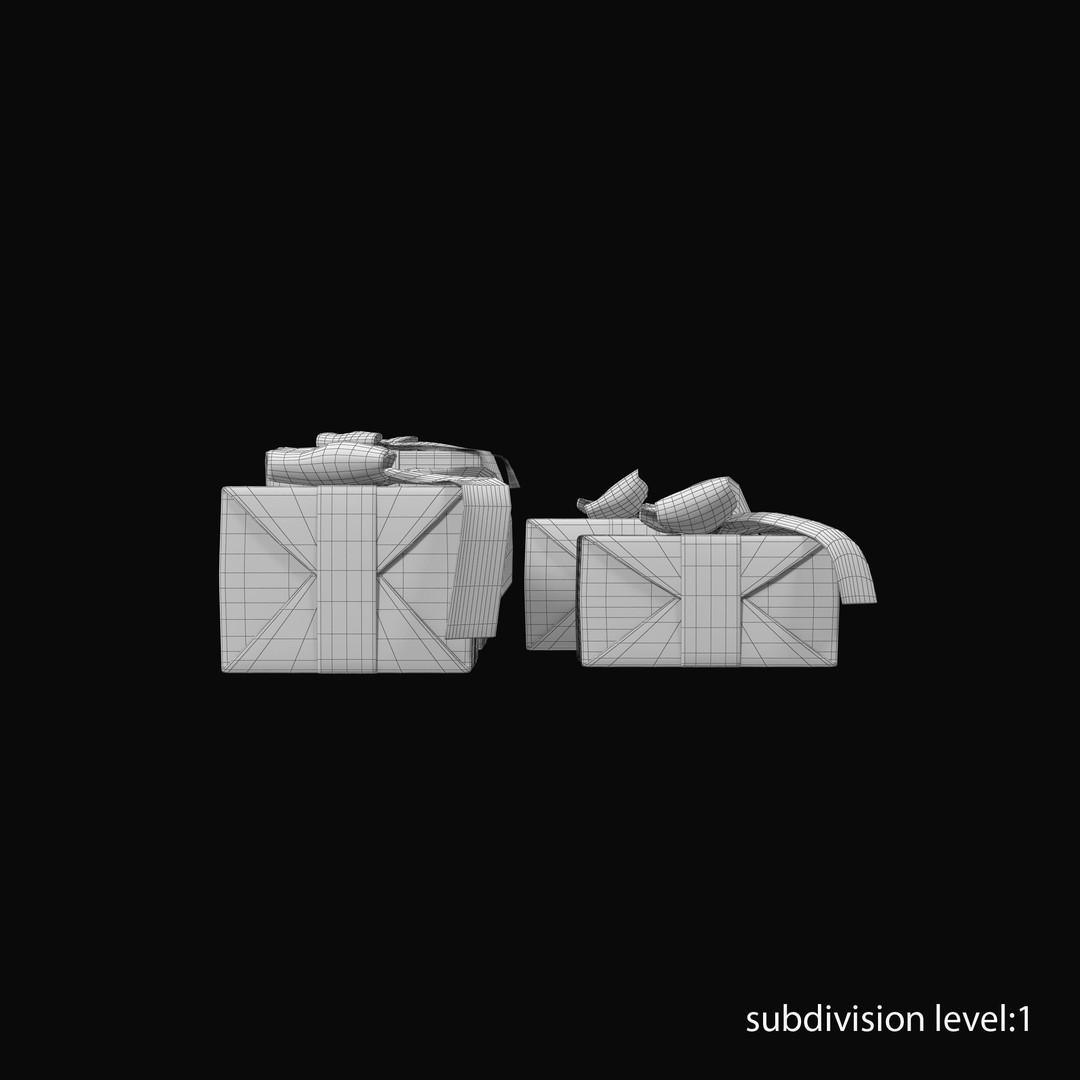 Gift Boxes 3D Model – Low Poly PBR Asset for Christmas & Birthdays - View 26