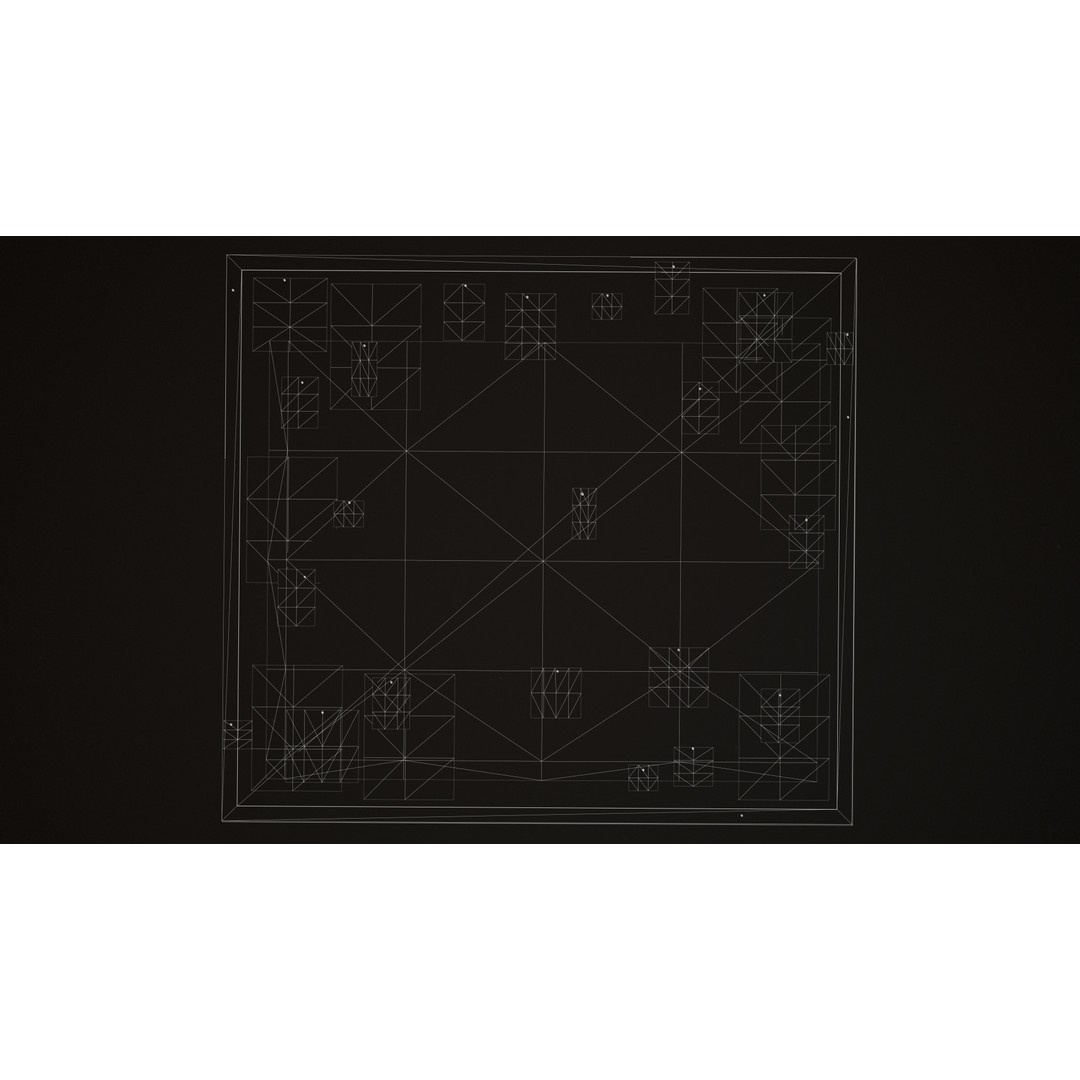 Detective Board 3D Model – Victorian Low Poly Game Asset, FBX - View 12