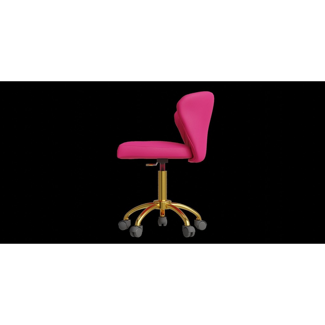 Dalila Desk Chair 3D Model – Low Poly Modern Furniture for Archviz - View 10