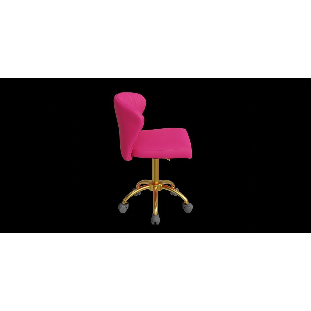 Dalila Desk Chair 3D Model – Low Poly Modern Furniture for Archviz - View 12