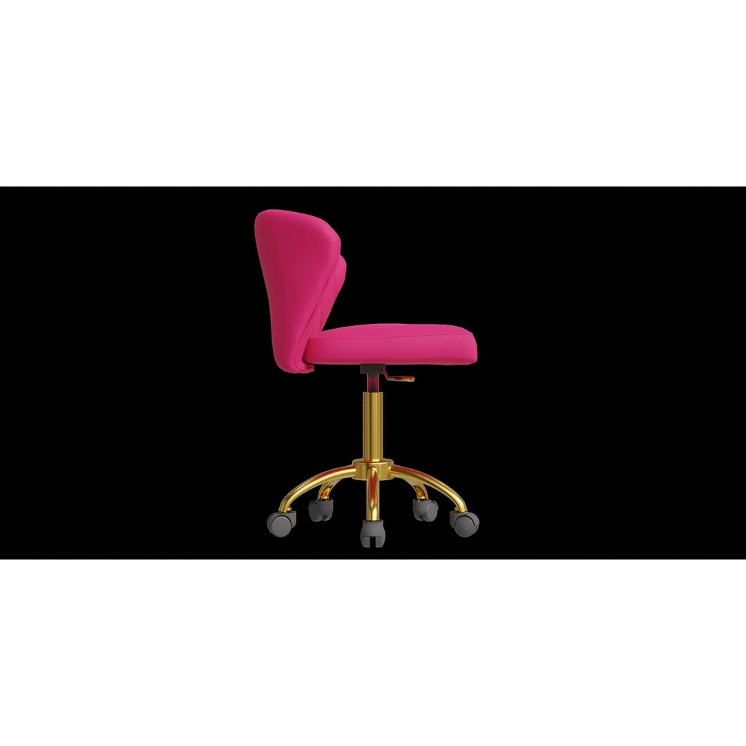 Dalila Desk Chair 3D Model – Low Poly Modern Furniture for Archviz - View 8