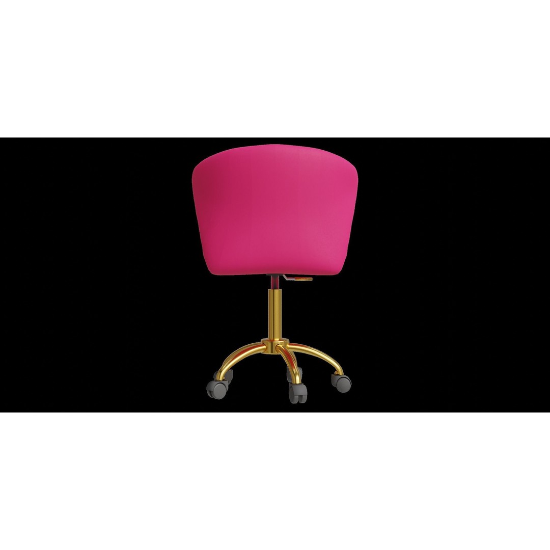 Dalila Desk Chair 3D Model – Low Poly Modern Furniture for Archviz - View 9