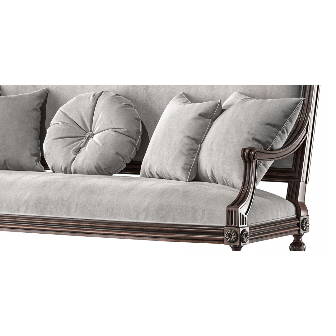 Ebanista Baladin Sofa 3D Model – Classic Furniture Asset, FBX