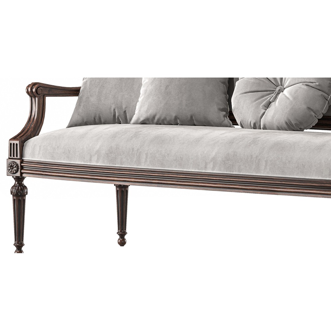 Ebanista Baladin Sofa 3D Model – Classic Furniture Asset, FBX - View 7