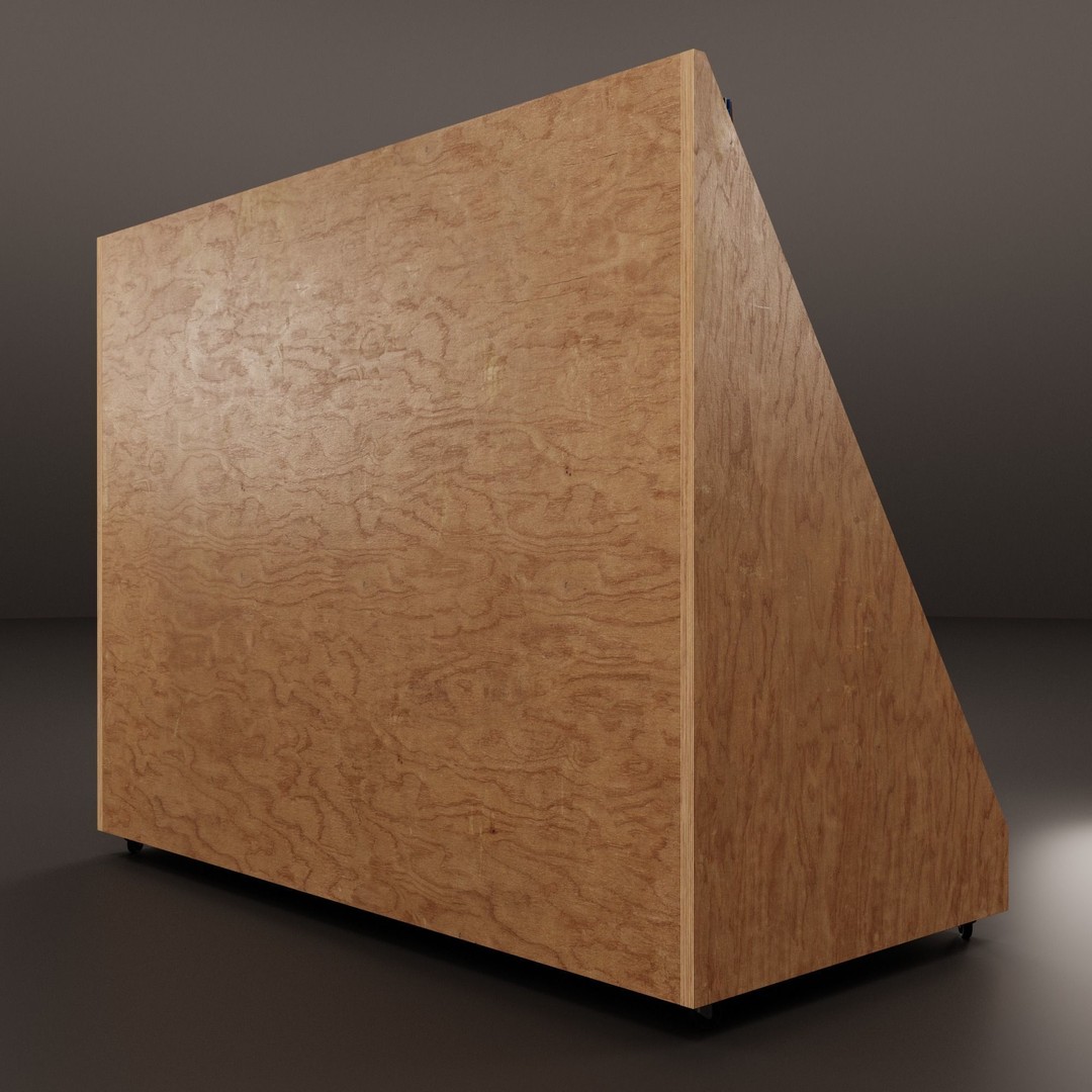 Vinyl Storage No41 3D Model – Realistic Furniture Shelf, FBX, Blender - View 12