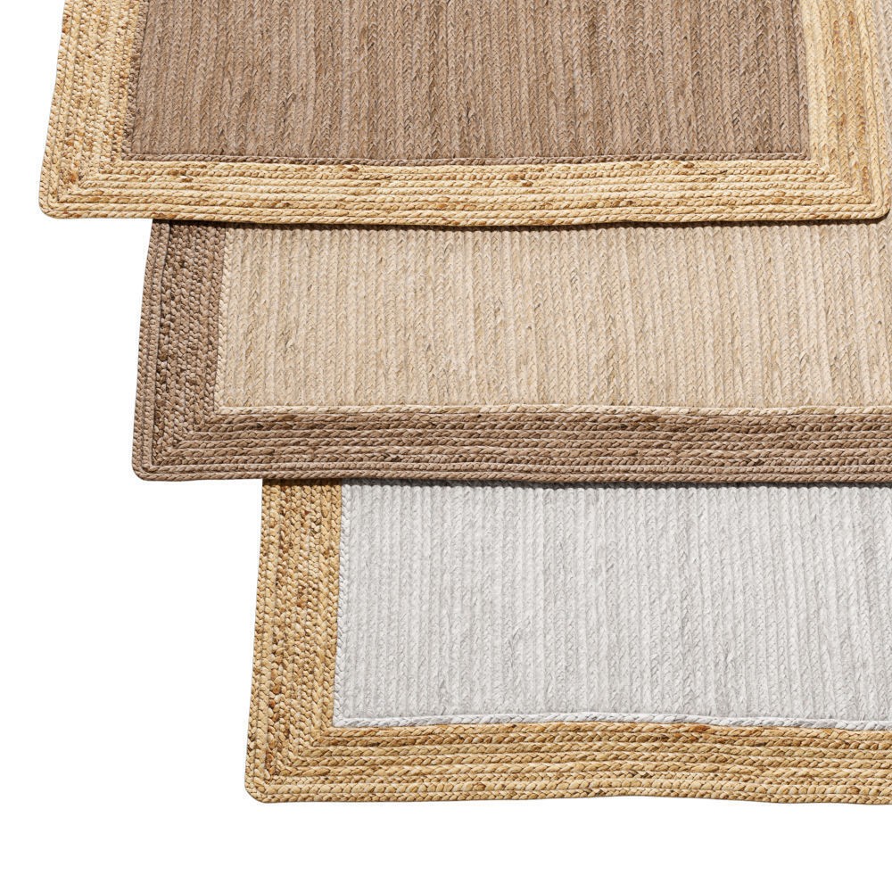 Natural Braided Jute Rug 3D Model – Scandinavian Floor Decor, FBX, OBJ - View 24