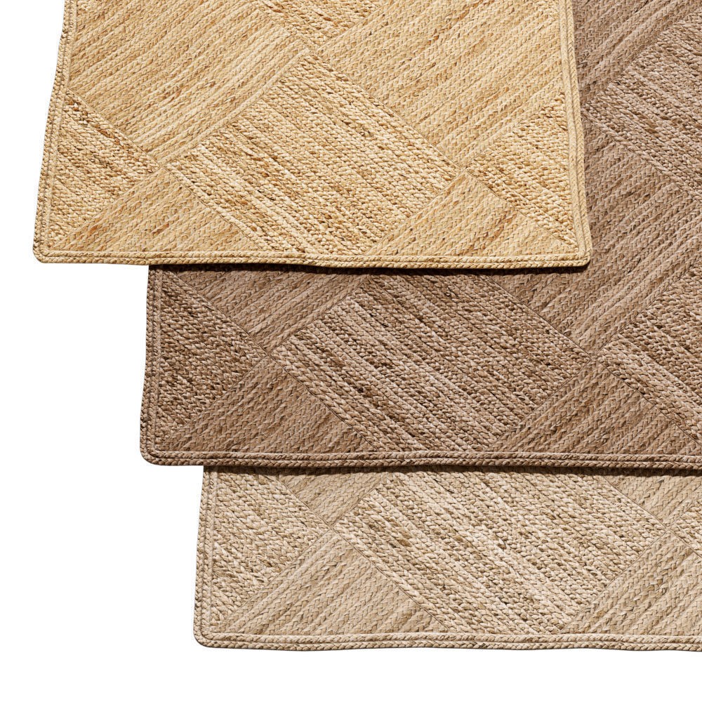 Natural Braided Jute Rug 3D Model – Scandinavian Floor Decor, FBX, OBJ - View 25