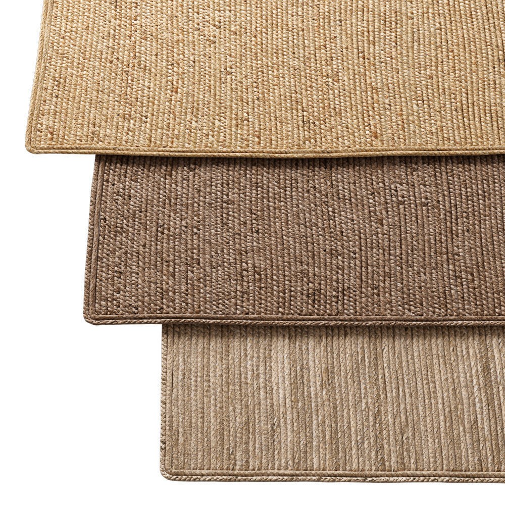 Natural Braided Jute Rug 3D Model – Scandinavian Floor Decor, FBX, OBJ - View 26