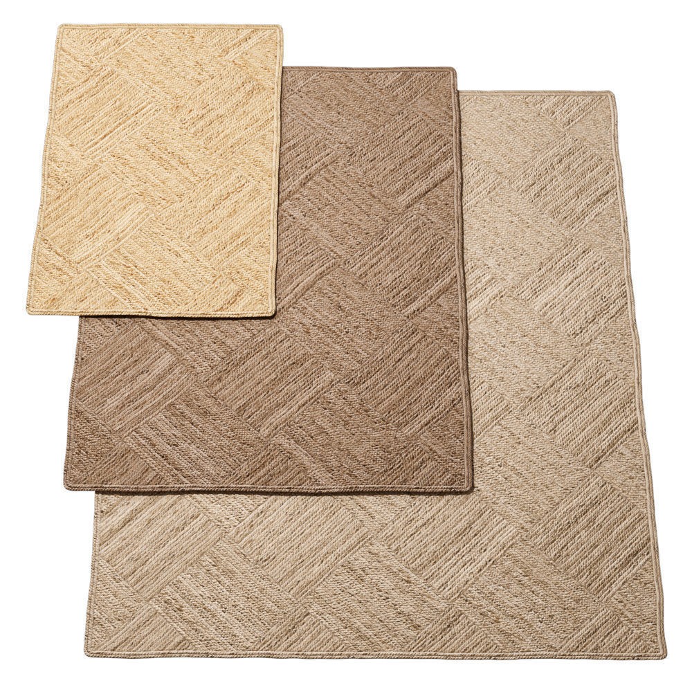 Natural Braided Jute Rug 3D Model – Scandinavian Floor Decor, FBX, OBJ - View 6