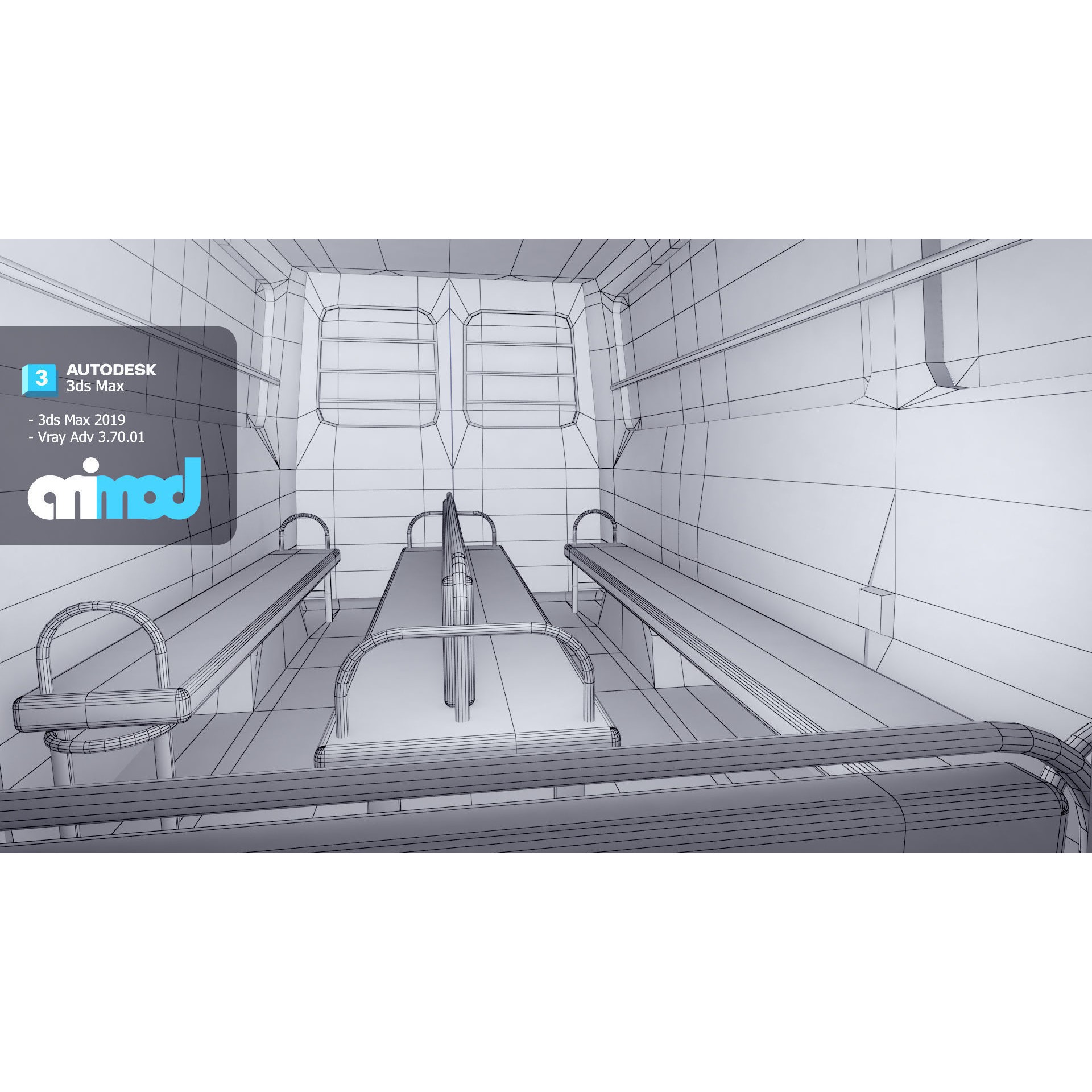 TW School Bus - Game-Ready 3D Model