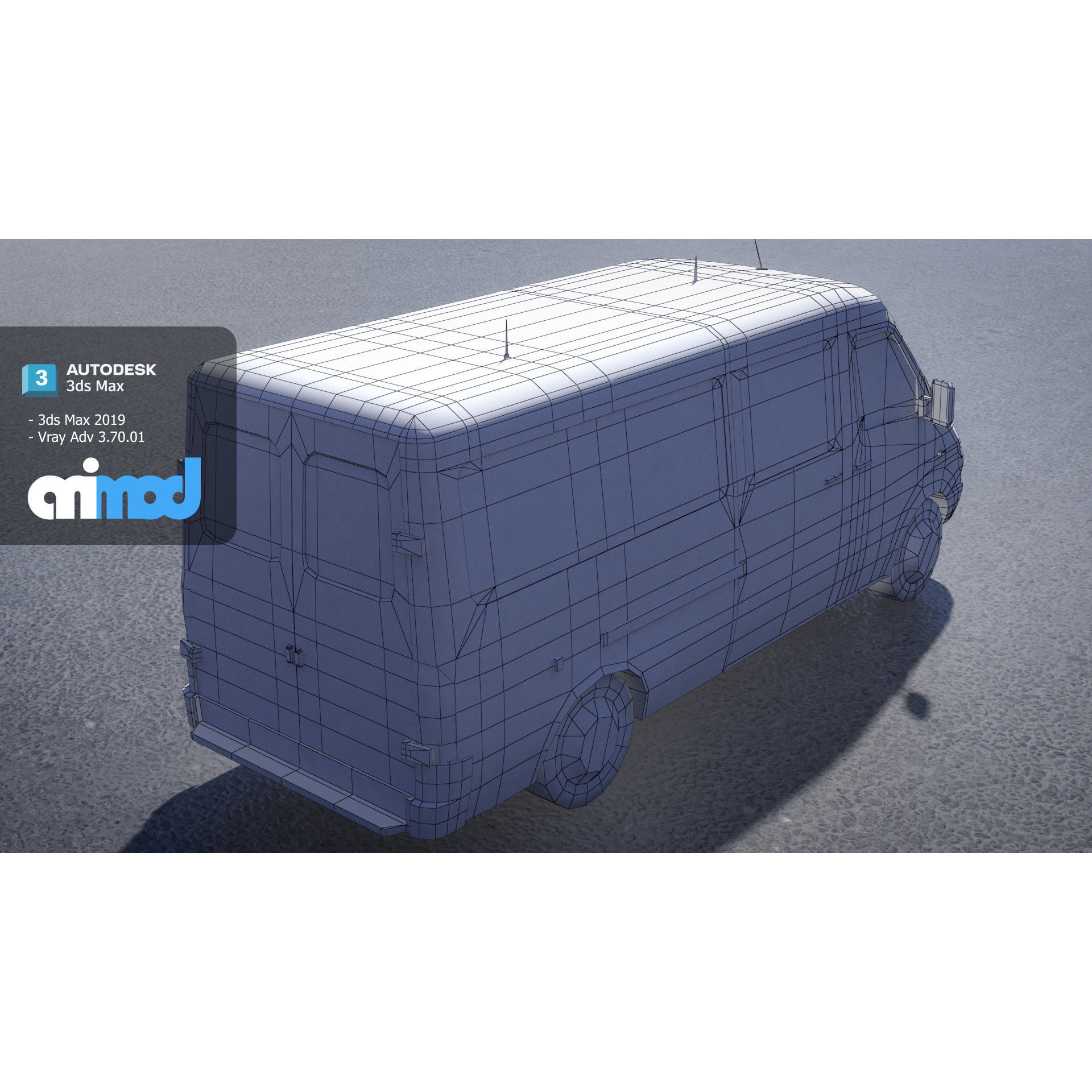 TW School Bus - Game-Ready 3D Model - View 8