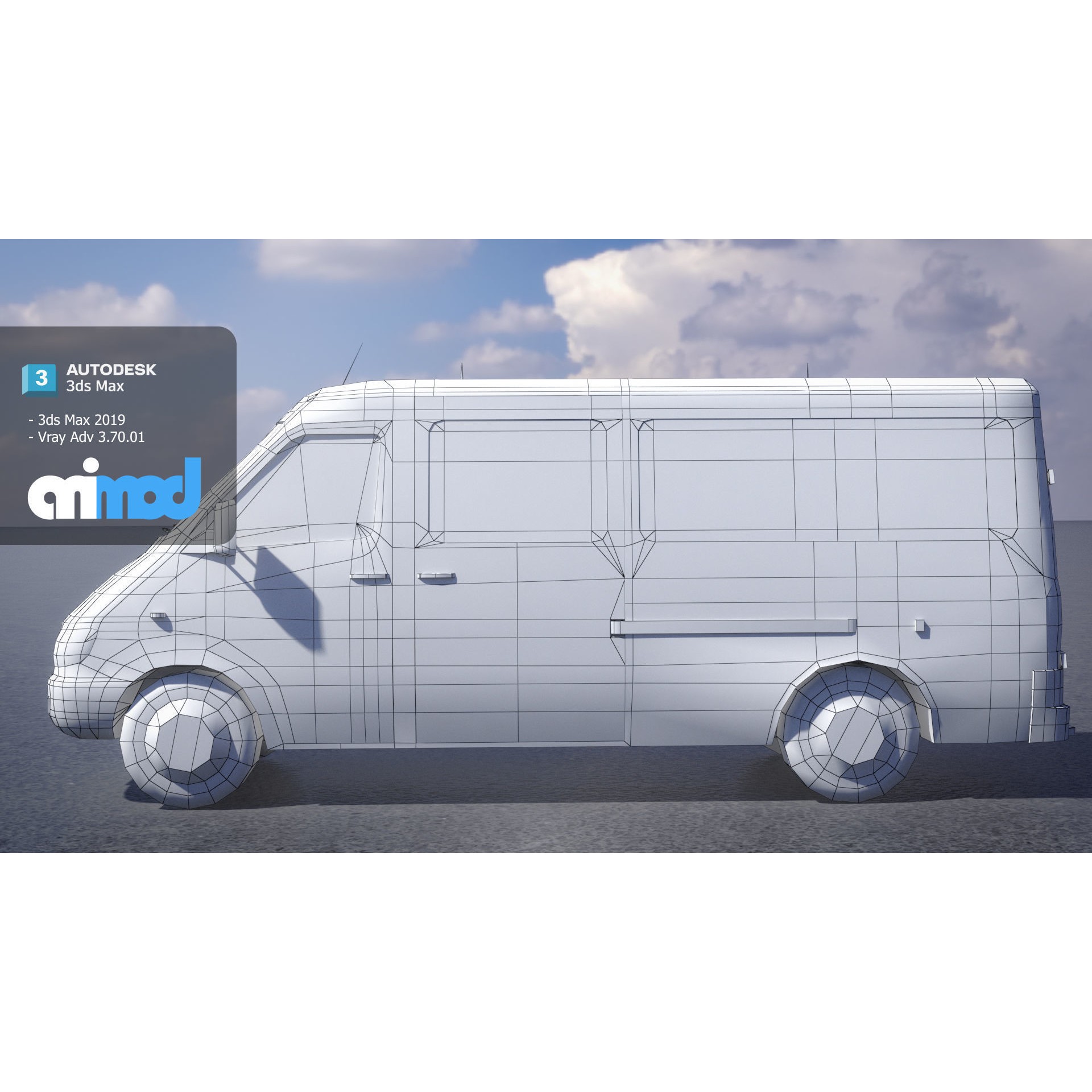 TW School Bus - Game-Ready 3D Model - View 9