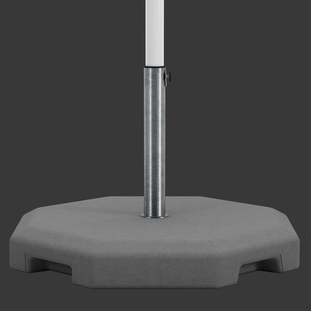 IKEA HOGON Umbrella 3D Model – Detailed Outdoor Furniture, FBX/OBJ - View 6