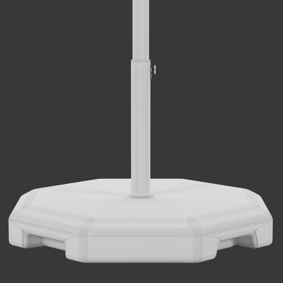 IKEA HOGON Umbrella 3D Model – Detailed Outdoor Furniture, FBX/OBJ - View 7