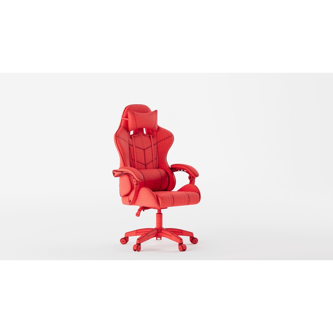 VinnySen Gaming Chair 3D Model – High Poly PBR Asset, FBX, OBJ