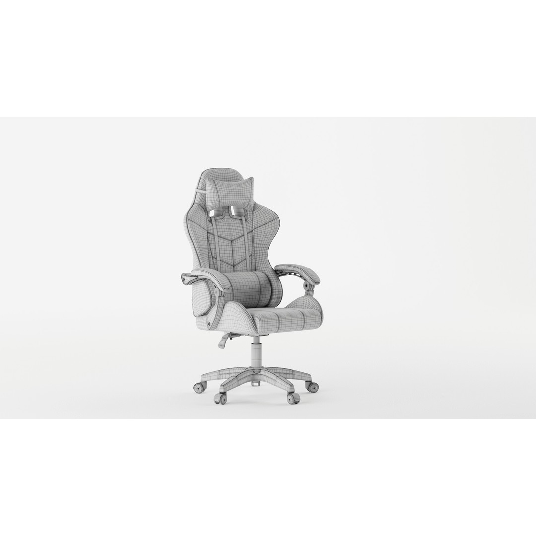 VinnySen Gaming Chair 3D Model – High Poly PBR Asset, FBX, OBJ - View 13
