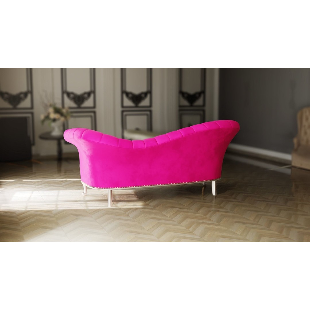 Chaise Lounge Sofa 3D Model – Low Poly PBR Game Asset, FBX - View 4