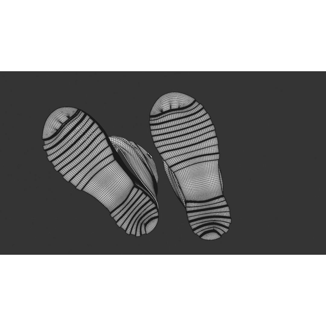 Disturb Boots 3D Model – Realistic Female Footwear, PBR Textures - View 12