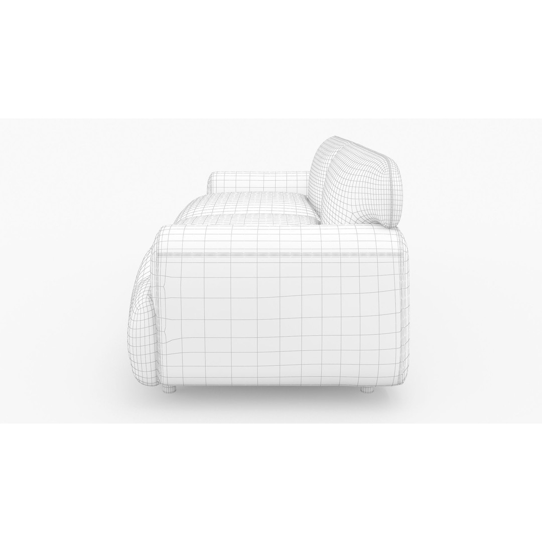 Oversize Deep Seat Sofa 3D Model – High Poly PBR Couch, FBX, OBJ - View 13