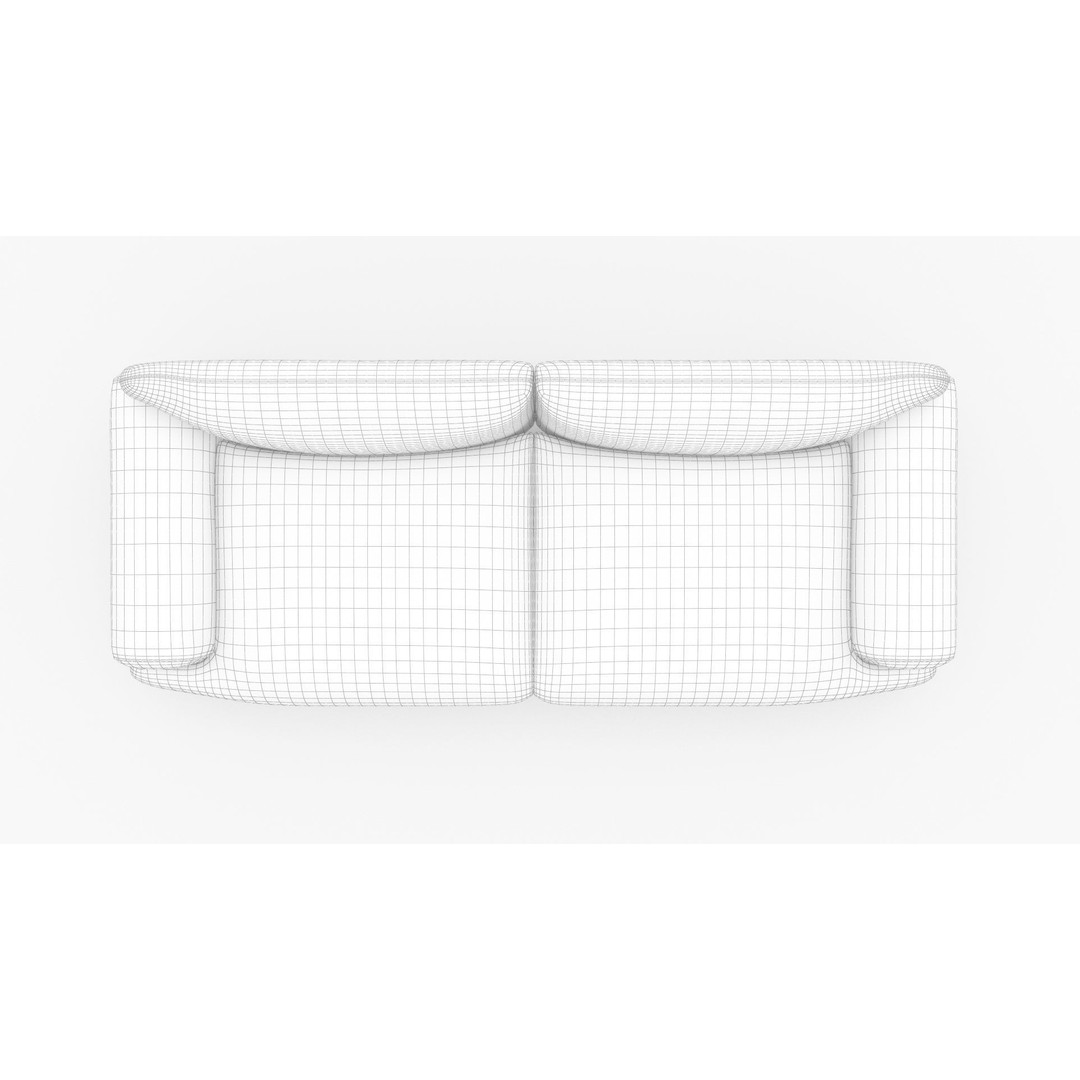 Oversize Deep Seat Sofa 3D Model – High Poly PBR Couch, FBX, OBJ - View 15
