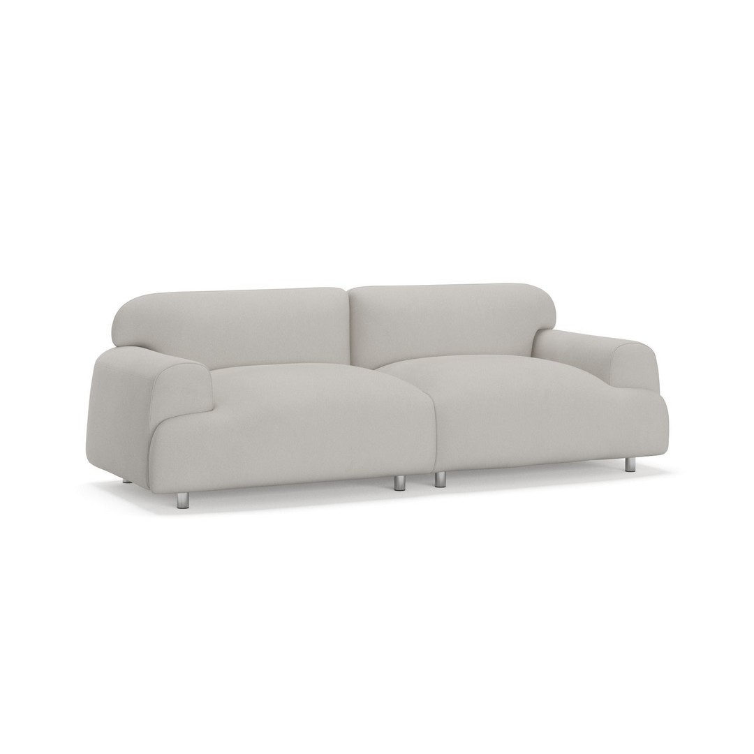 Oversize Deep Seat Sofa 3D Model – High Poly PBR Couch, FBX, OBJ - View 3