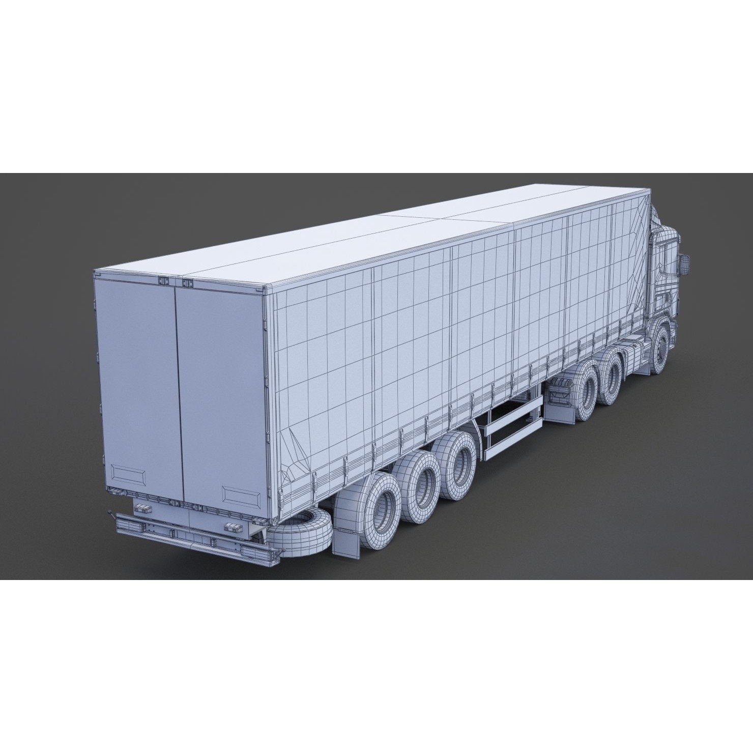 Container Truck 01 - Game-Ready 3D Model