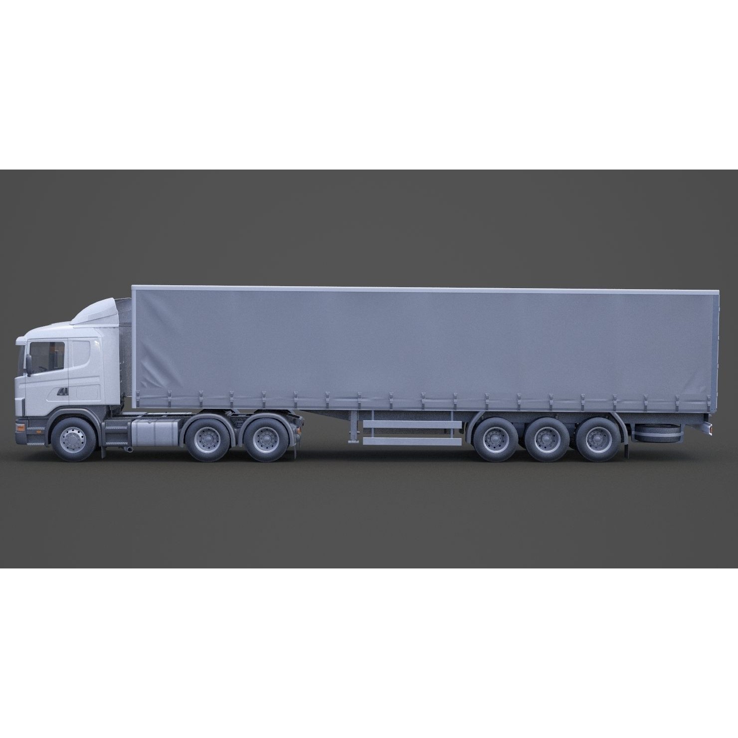 Container Truck 01 - Game-Ready 3D Model - View 10