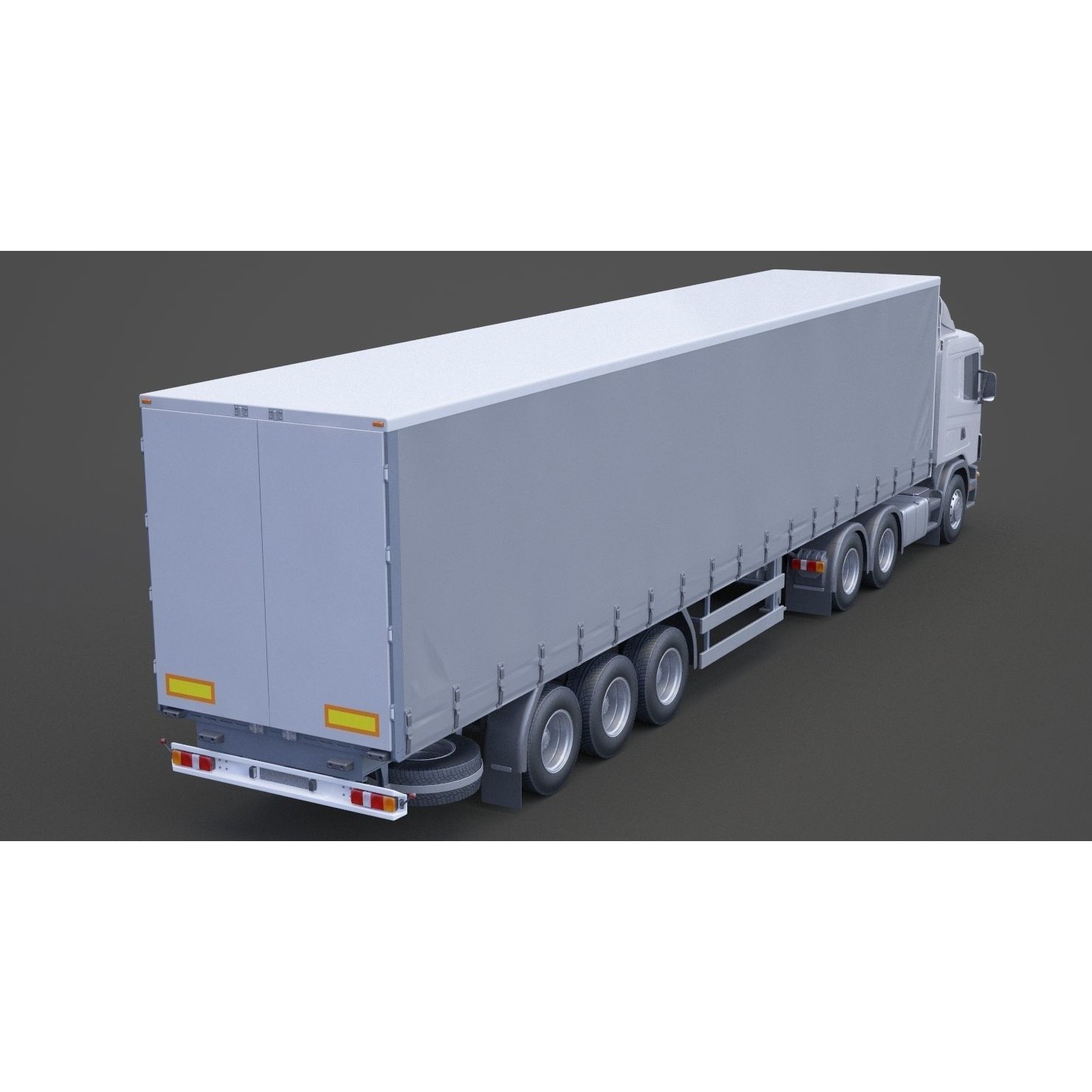 Container Truck 01 - Game-Ready 3D Model - View 13